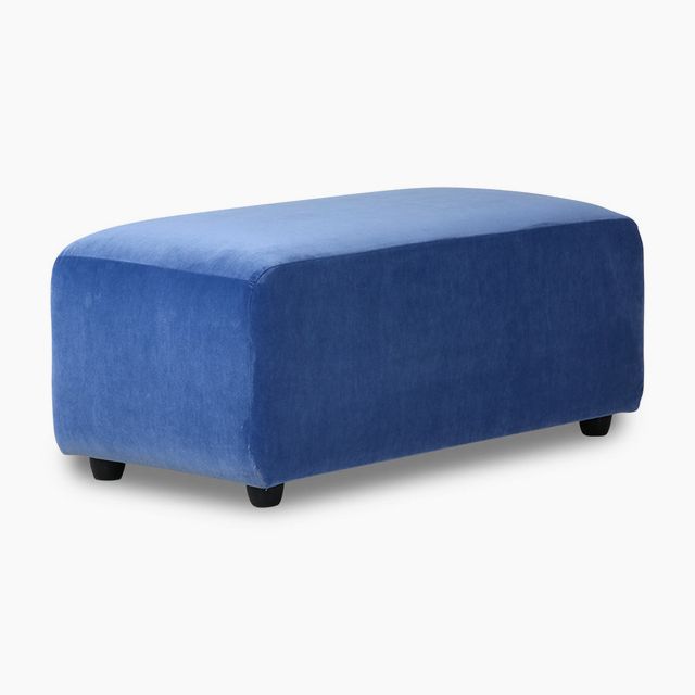 Small upholstered bench - Royal blue