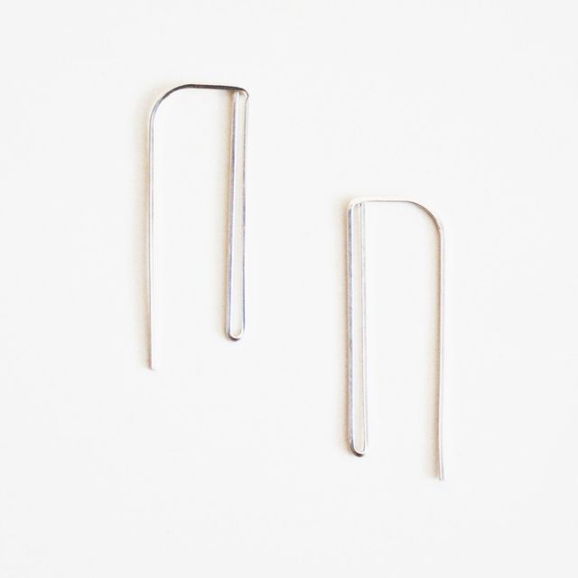 Double Bar Threader Earrings - Long