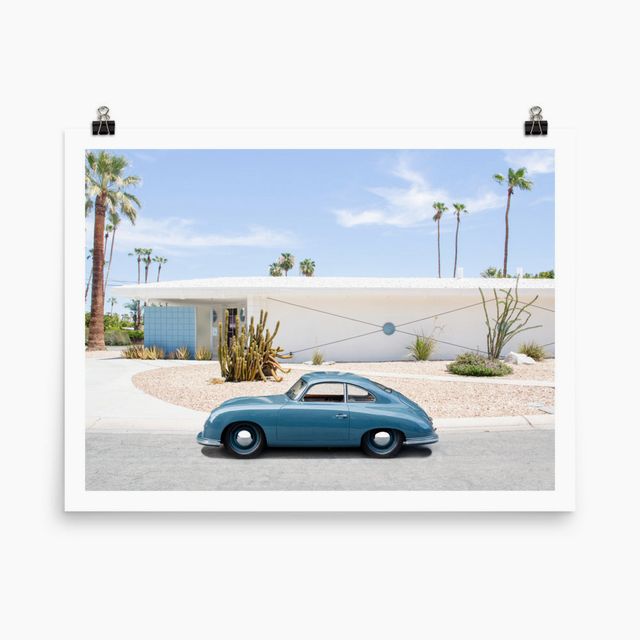 Porsche 356 in Palm Springs Print