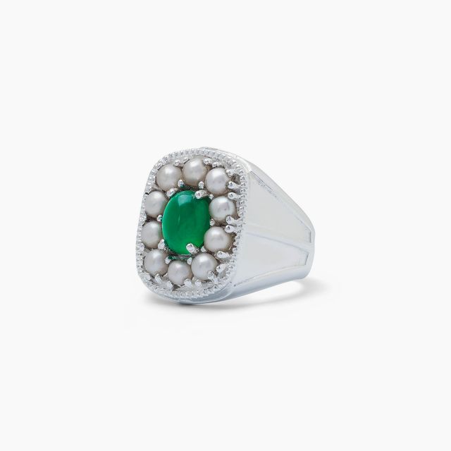 The Royal Signet Ring in White Gold
