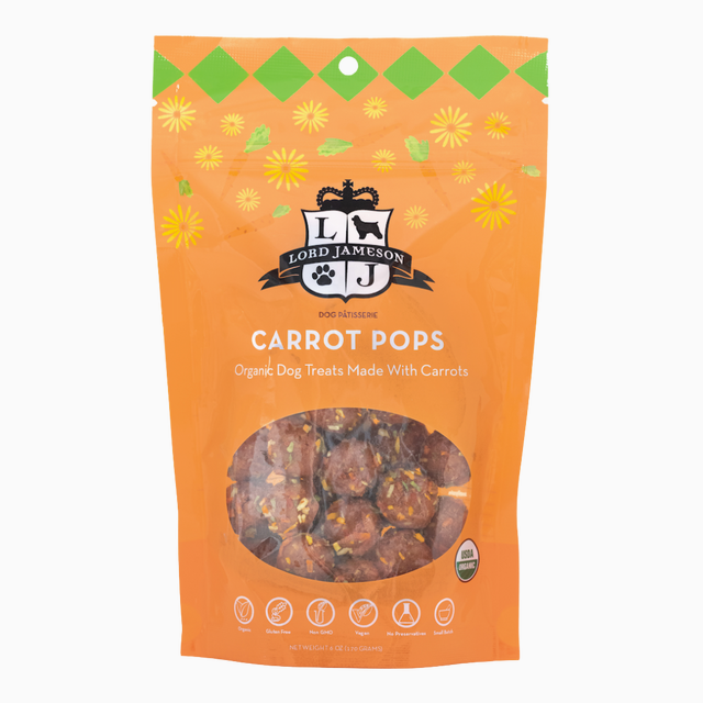 Carrot Pops Organic Dog Treats | 6 oz