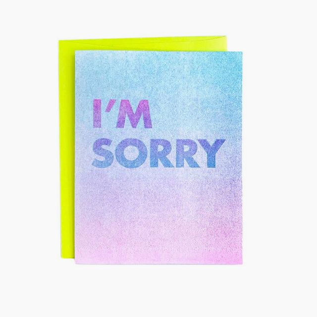 "I'm Sorry" - Sympathy and Apology Card