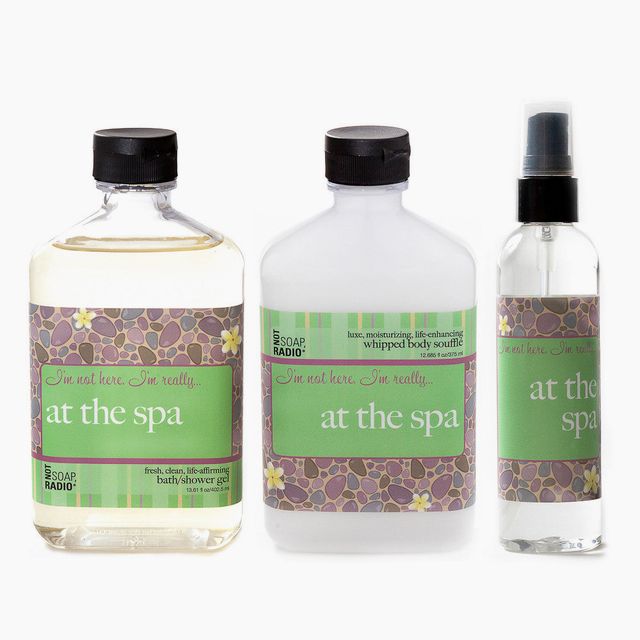 I'm not here, I'm really... at the spa: bath/shower gel, body souffle & dry oil perfume