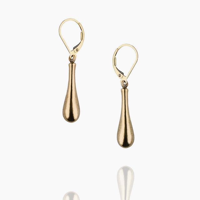 Bronze and Gold Filled Drop Earrings