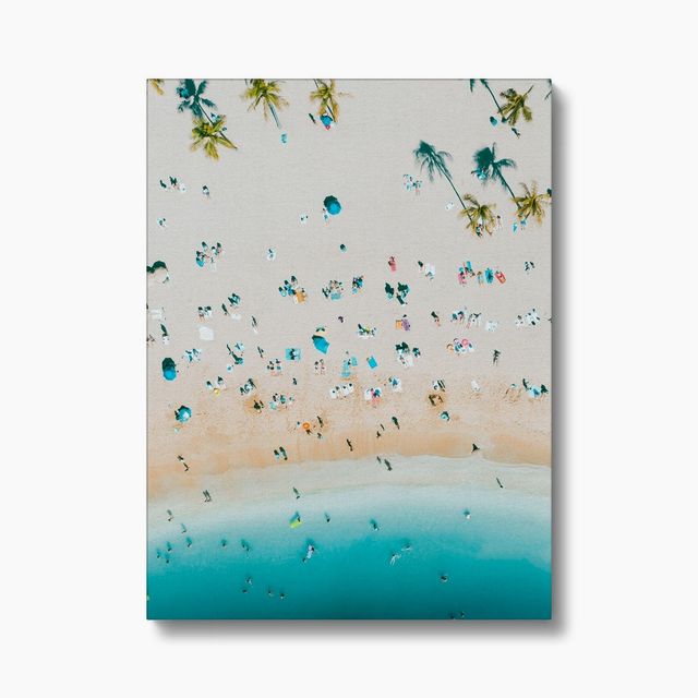 Beach from Above Canvas
