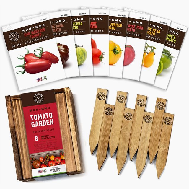 Tomato Seeds for Planting - 8 Tomato Garden Seed Packets Non GMO Heirloom Seeds