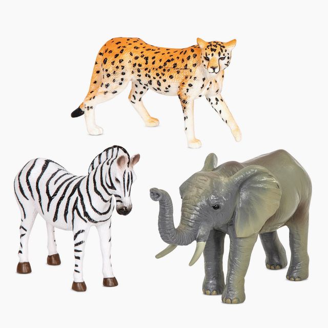Jungle Animals - Zebra, Elephant, Cheetah