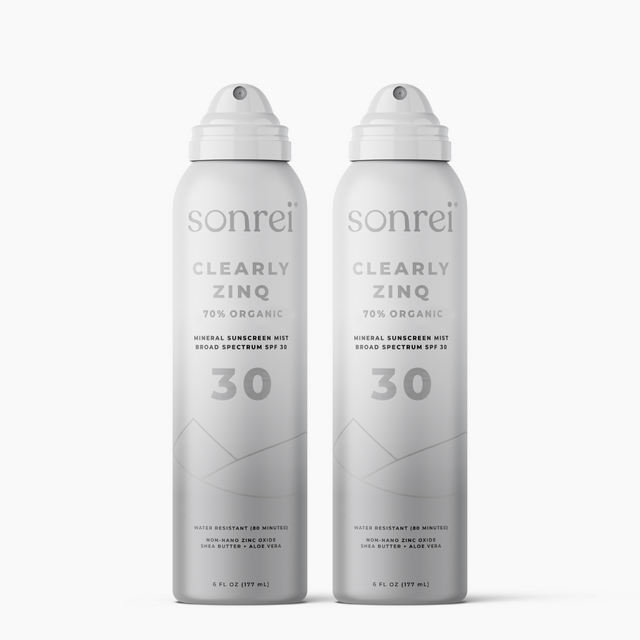 Clearly Zinq Organic SPF 30 Mineral Body Mist 2-Pack Bundle