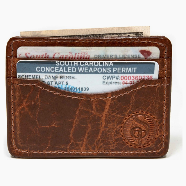 The "Minimal Mike" Brown Credit Card Holder