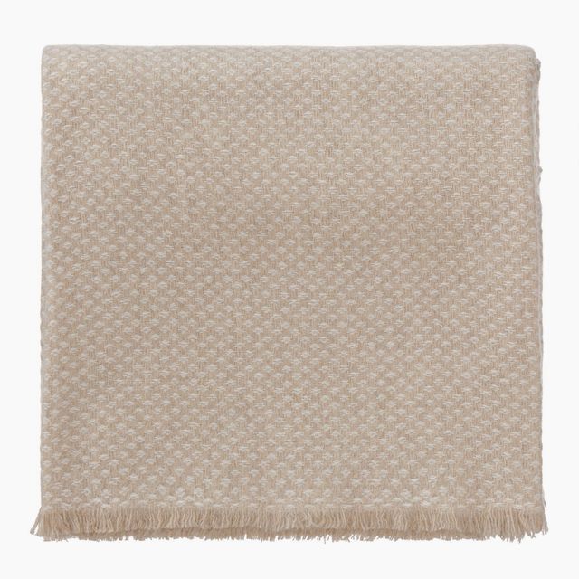 Alashan Cashmere Blanket [Beige/Cream]