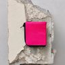 Half-Zip Wallet / Neon Pink Python