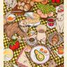 Brunch and Cats Puzzle by Ana Jaren