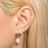 Medium Ear to Ear Diamond Curve Studs
