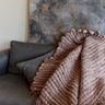 Chunky Bed Cover in Taupe Merino Wool Osmio 39x76