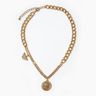Gold Double Charm Necklace