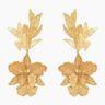 Gold La'akea Orchid Earrings