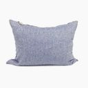 Solid Yarn-Dyed Throwbed + Headboard Cushion in Blue Bundle