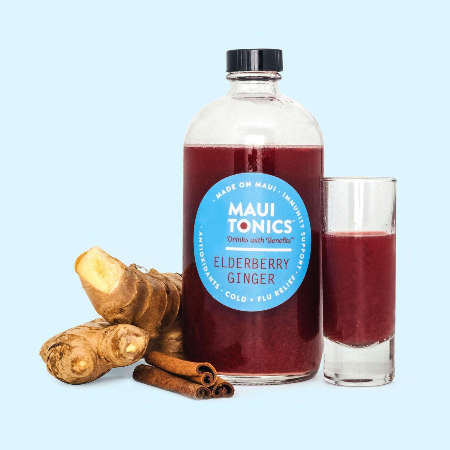 Elderberry Ginger Immune Boost Tonic