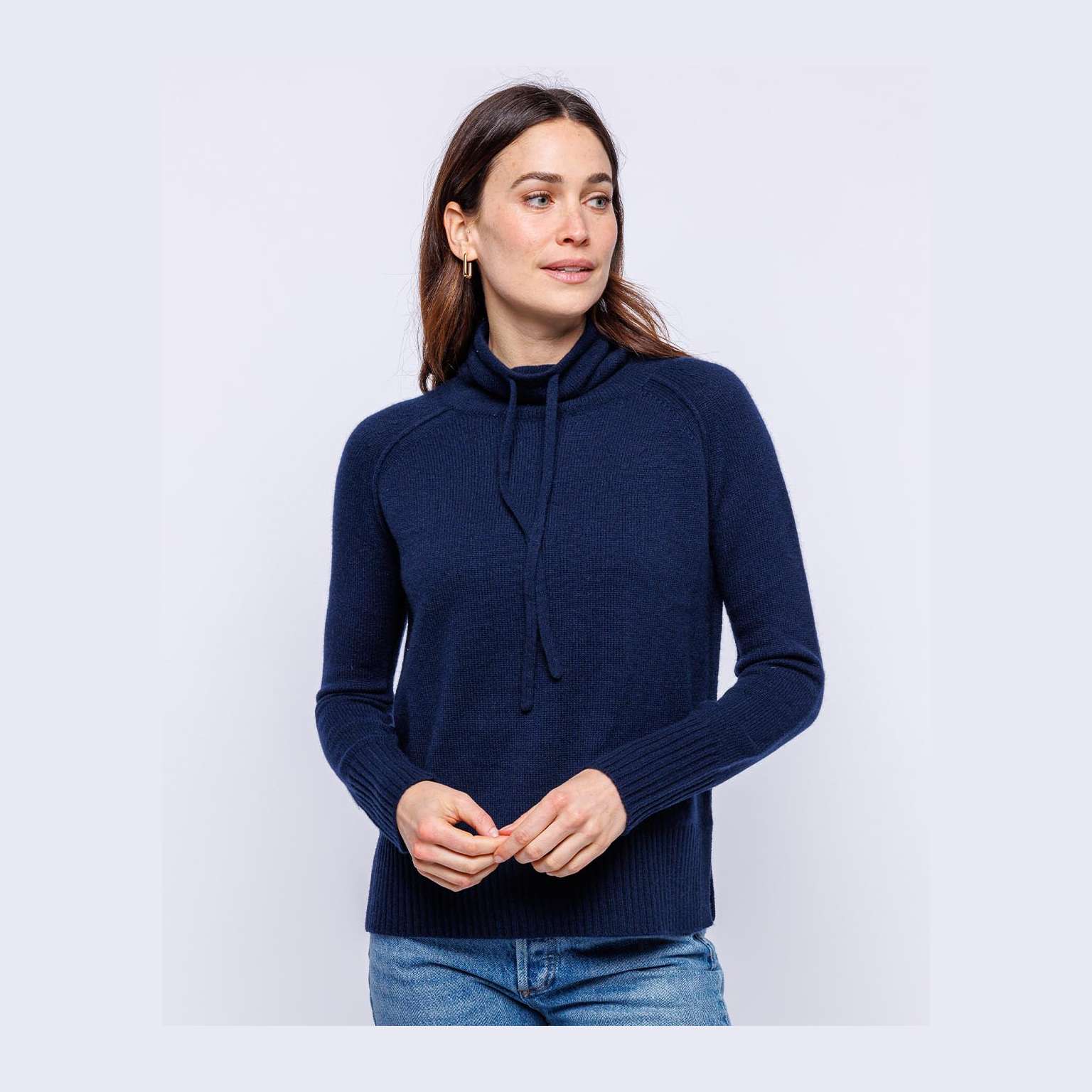 Cashmere Drawstring Funnel