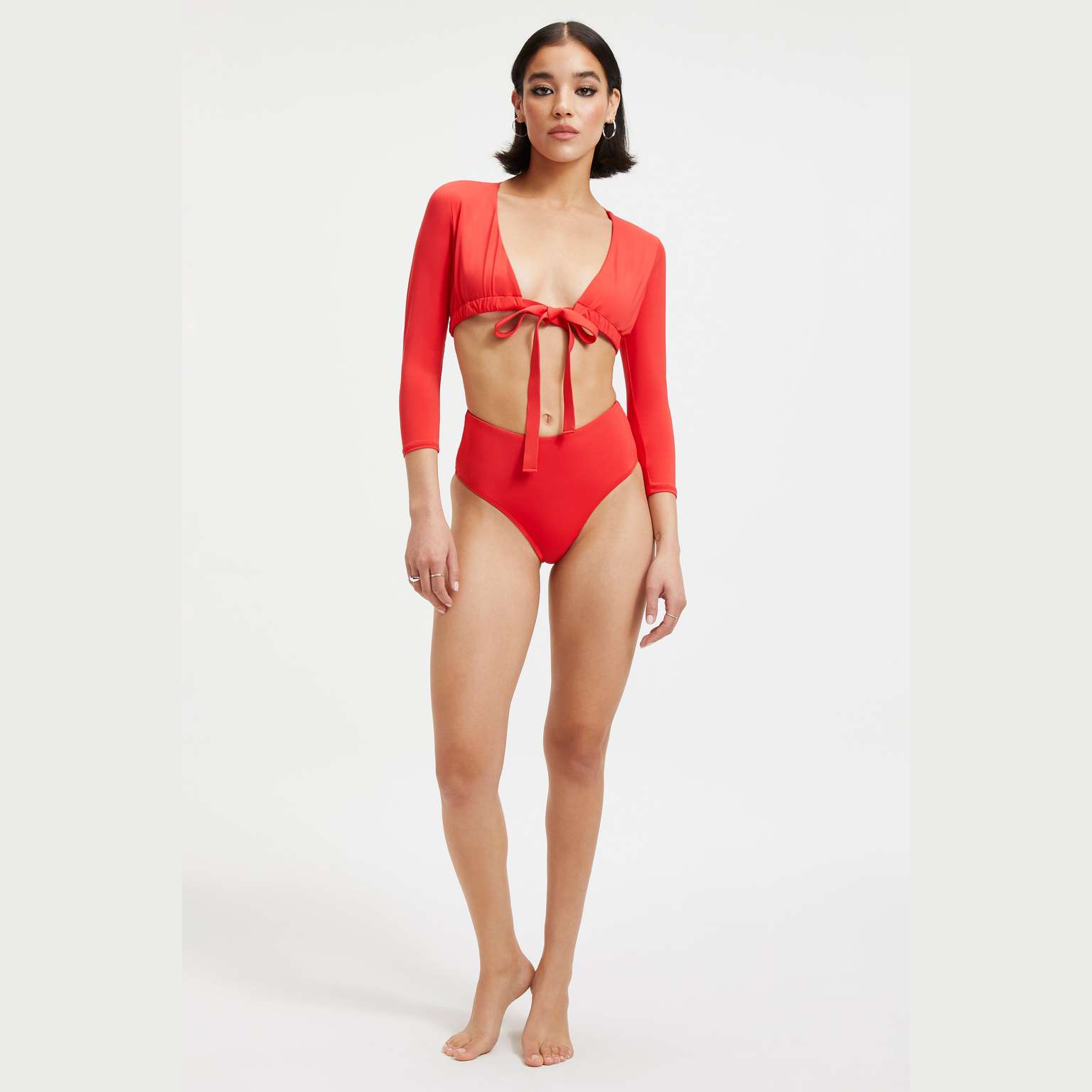 SWIM BRIEF | BRIGHT POPPY 002