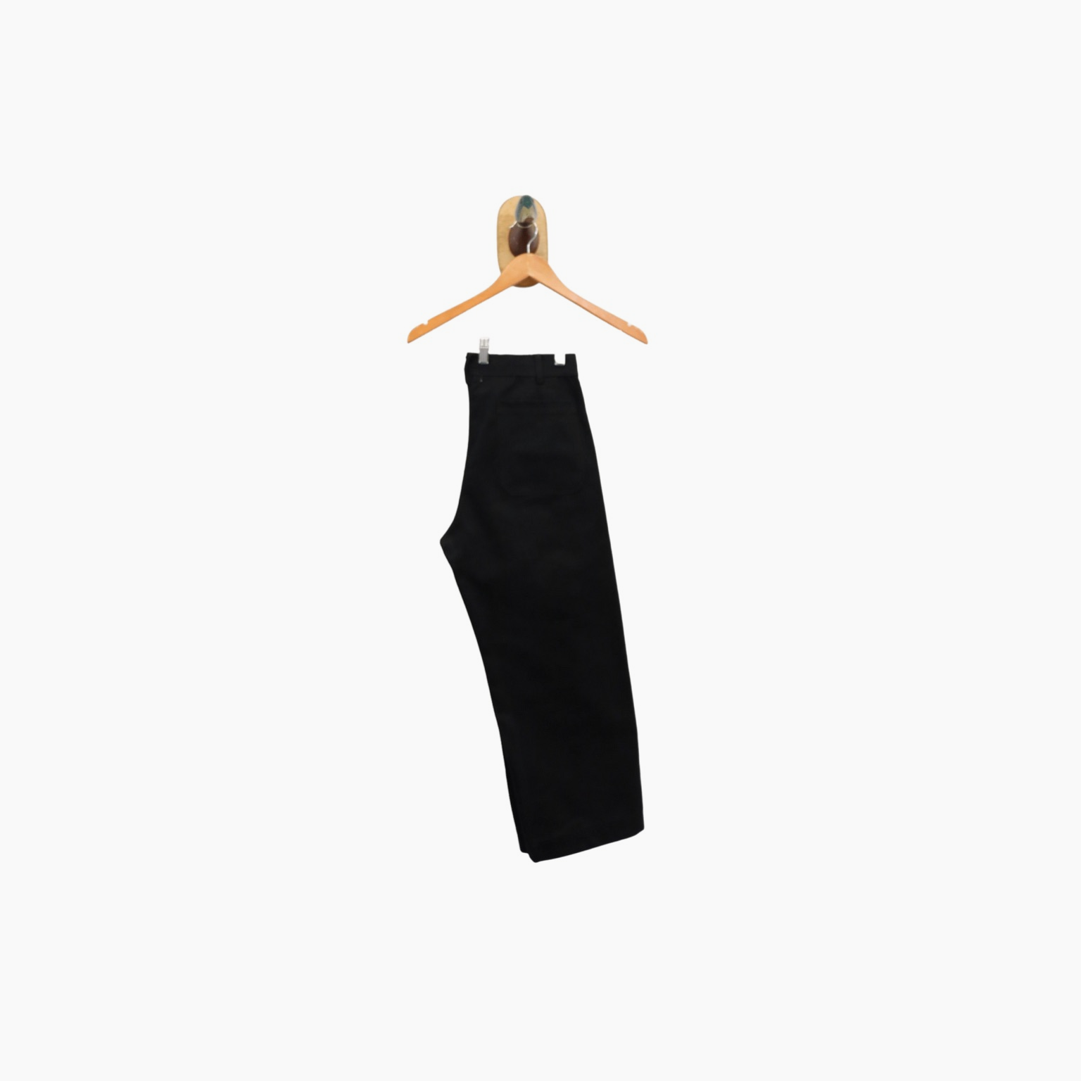 Maude Twill Cropped Pant Black Sz XS S M L
