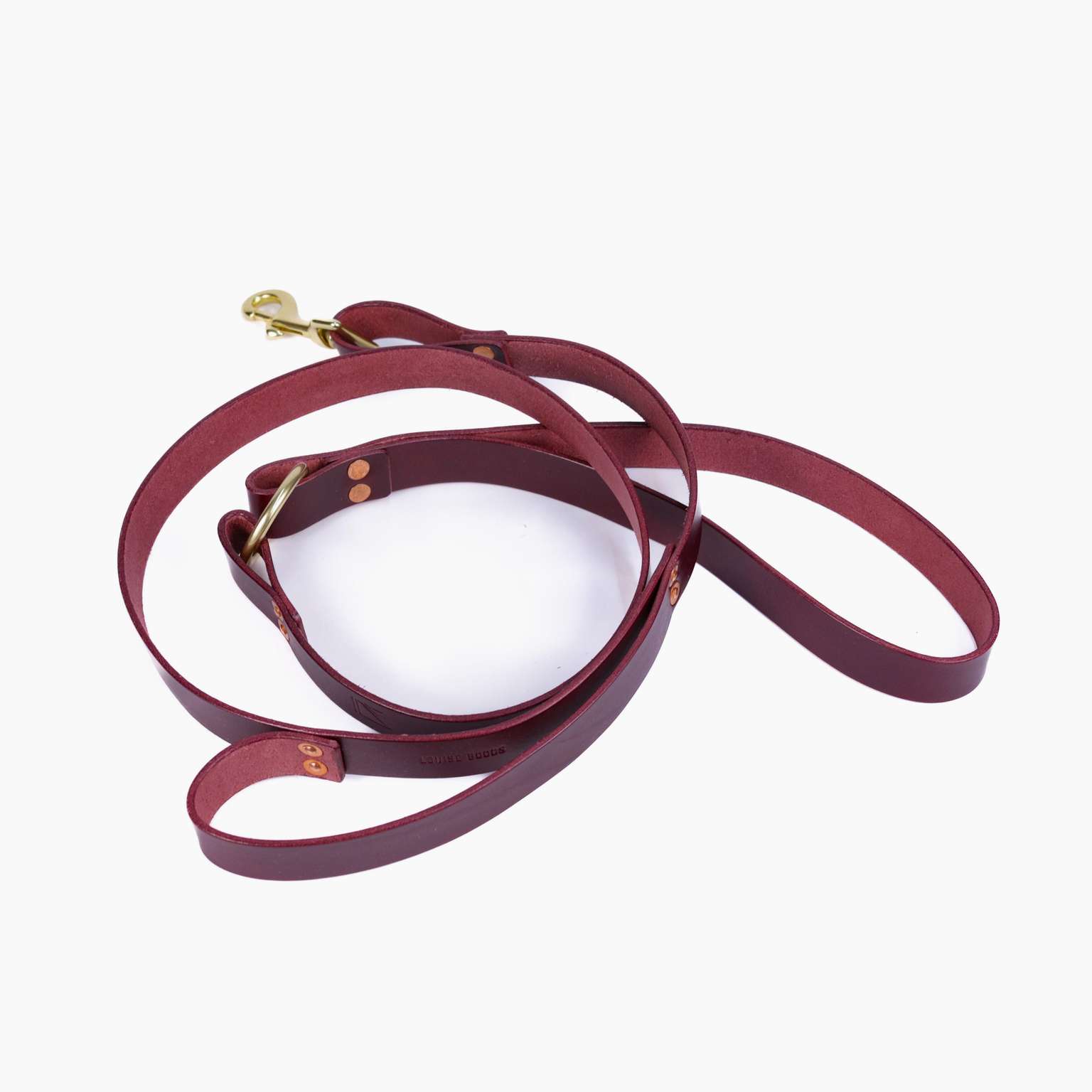 Large Dog Lead: Bordeaux