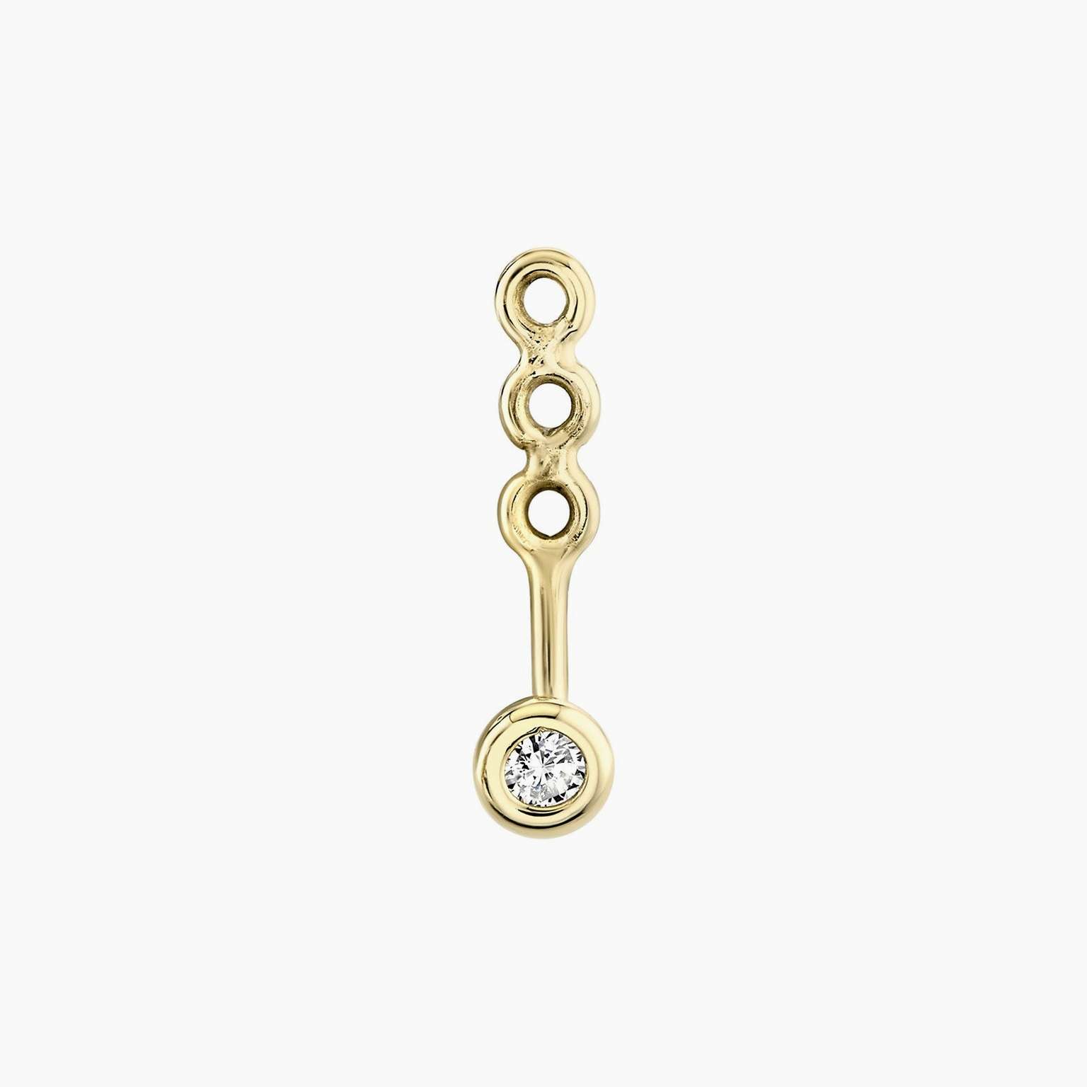 Tiny Diamond Stud with Jacket
