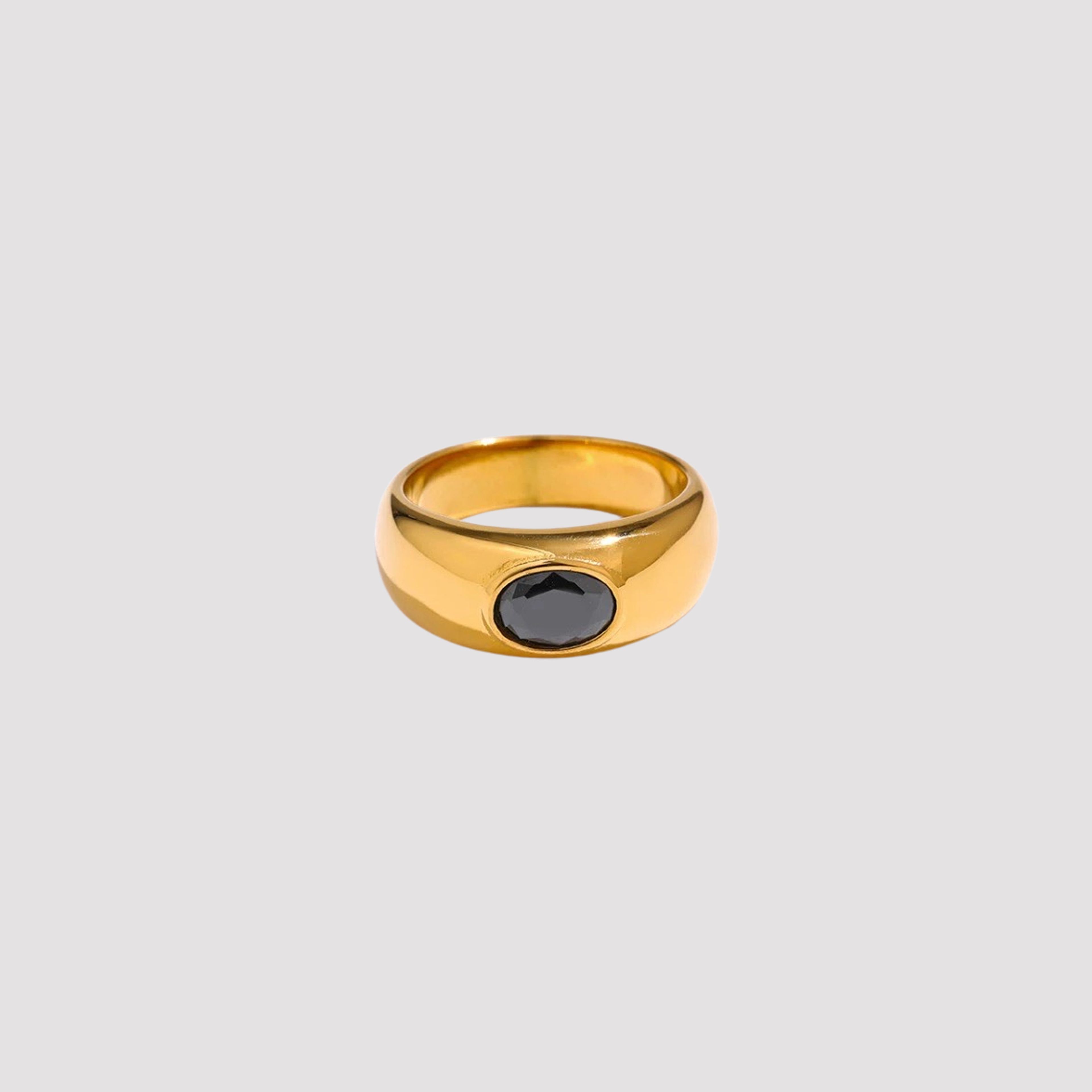 Broome Black Gemstone Ring
