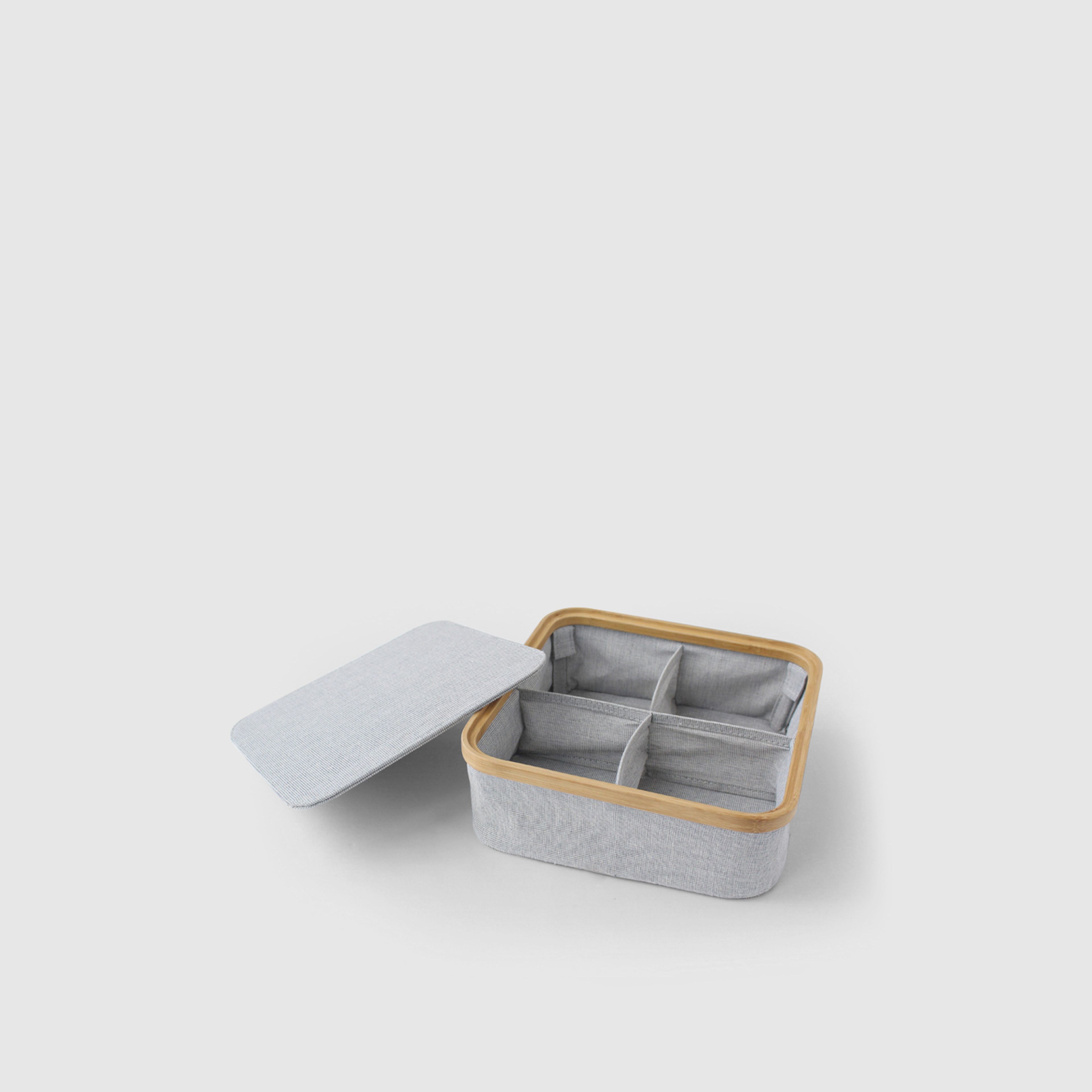 Stacking Storage Box With 4 Compartments