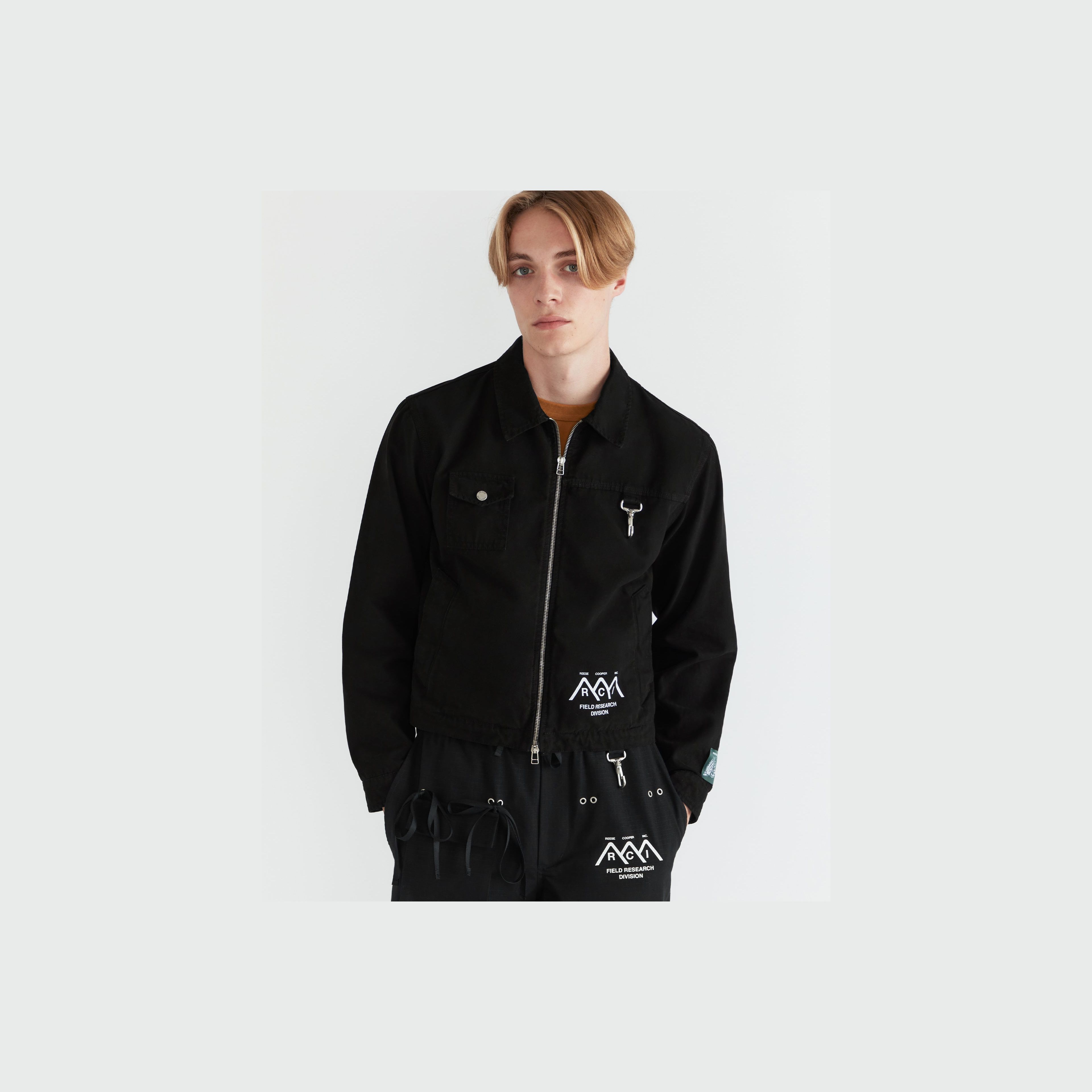 Research Division Garment Dyed Work Jacket in Black