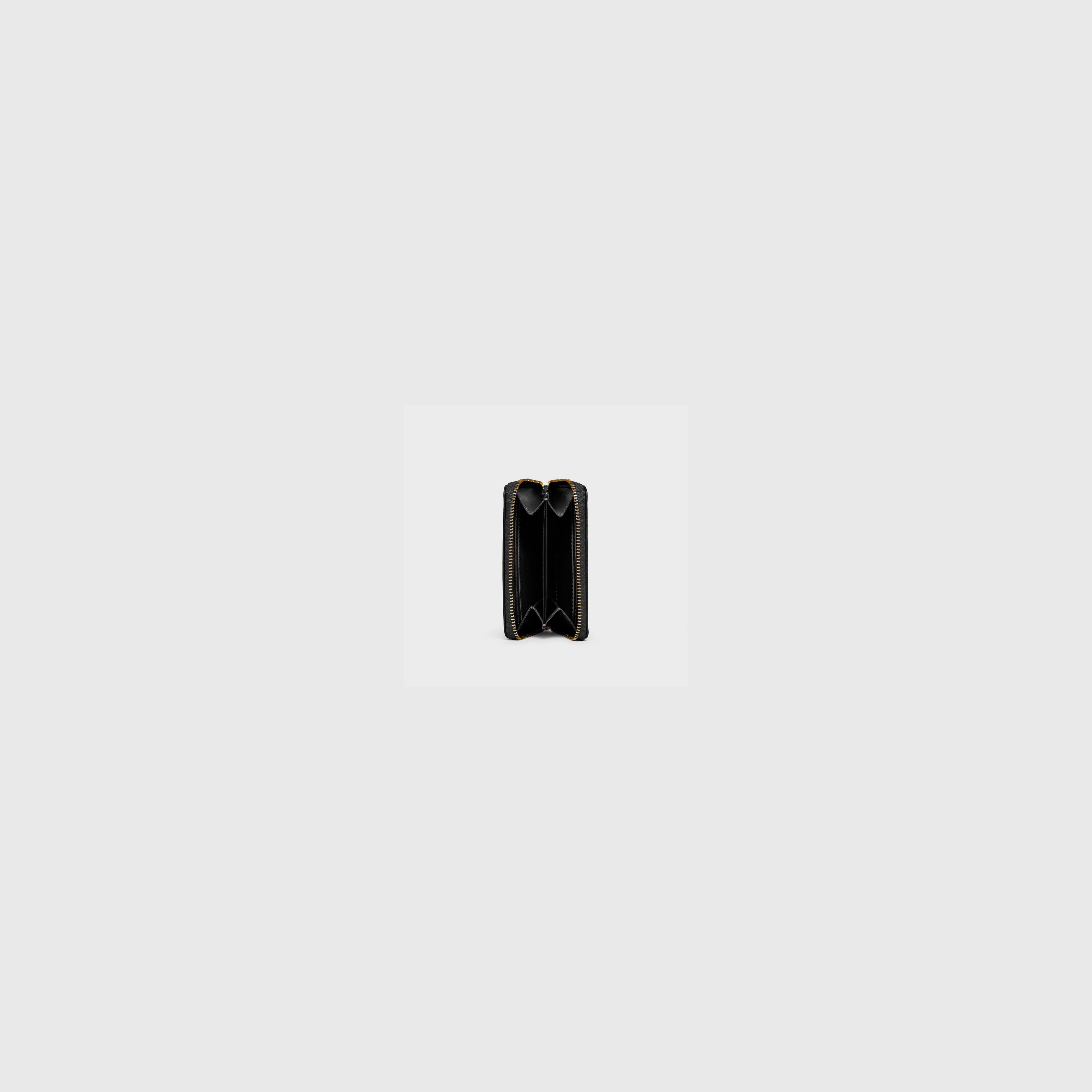 Small Zippy Wallet - N.108 - Black Smooth Nappa