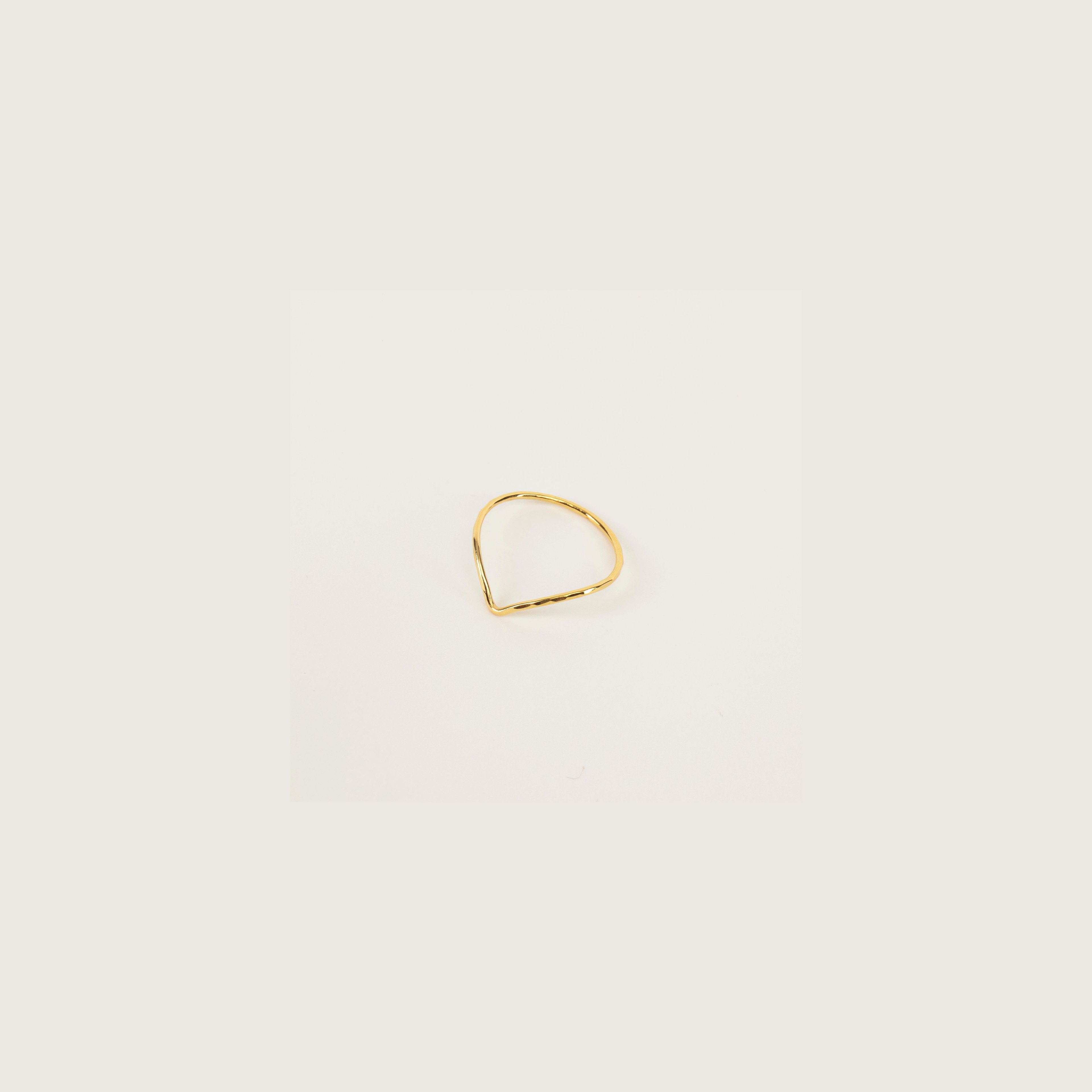 Gold Chevron Ring