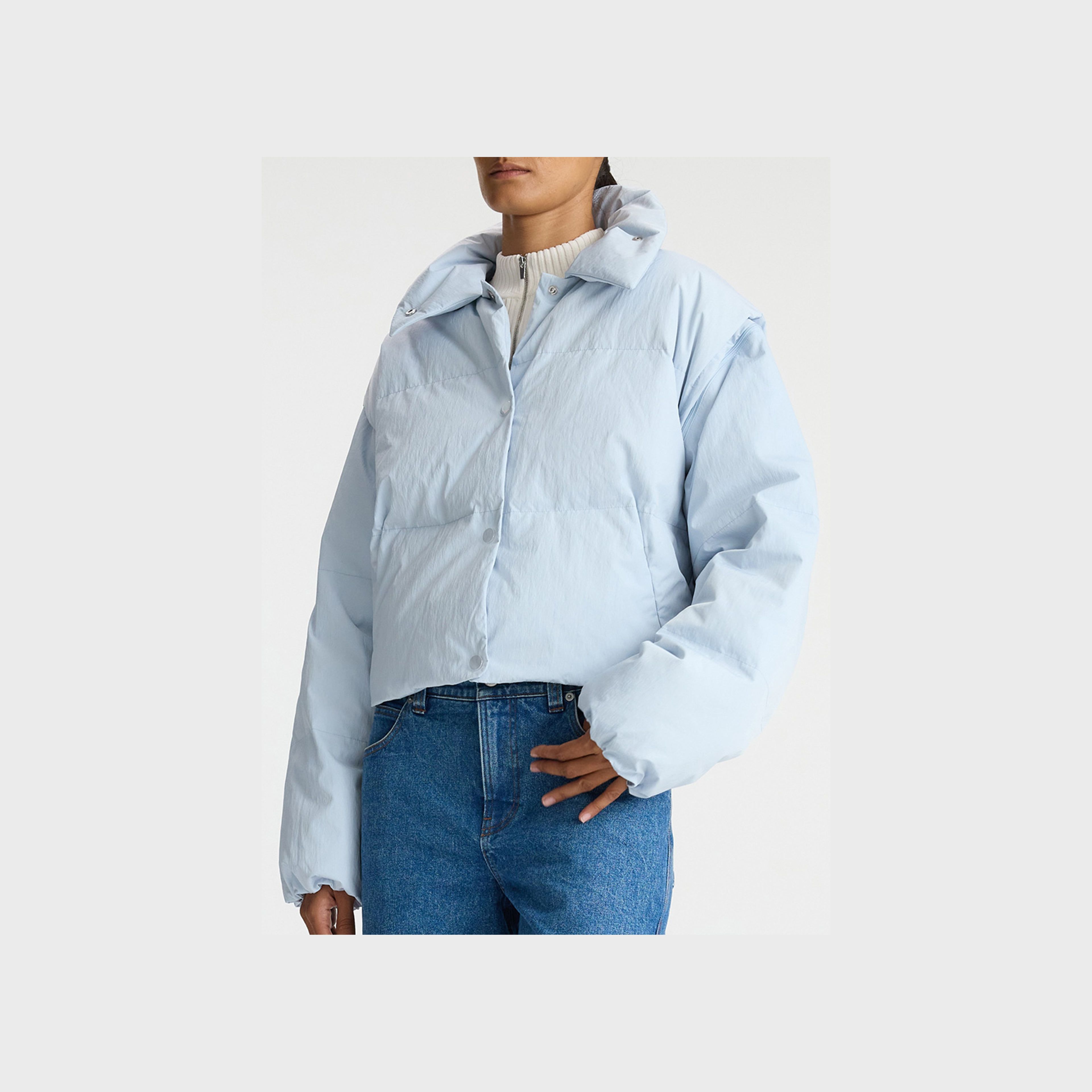 Tristan Convertible Quilted Nylon Jacket