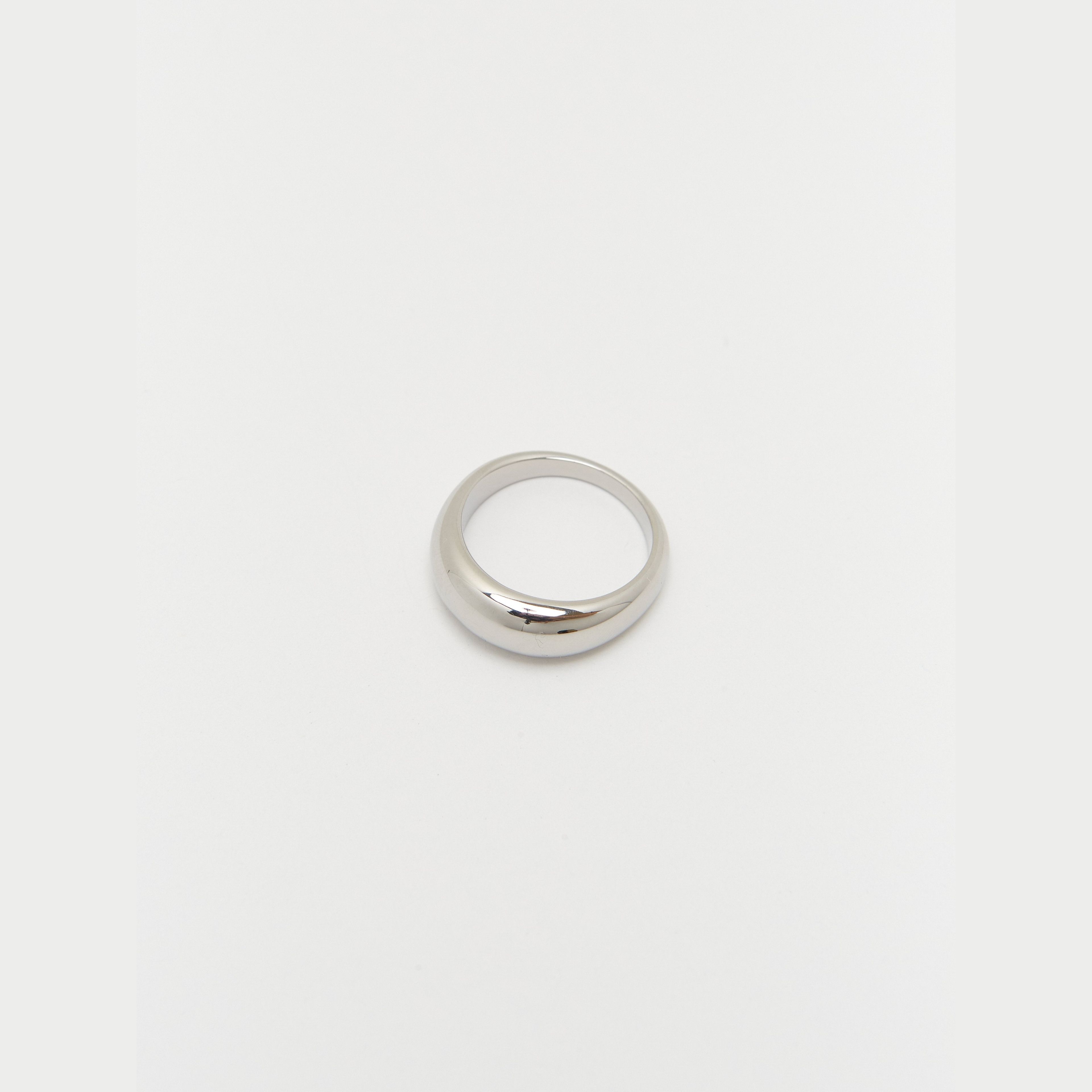 Thin Silver Orb Ring