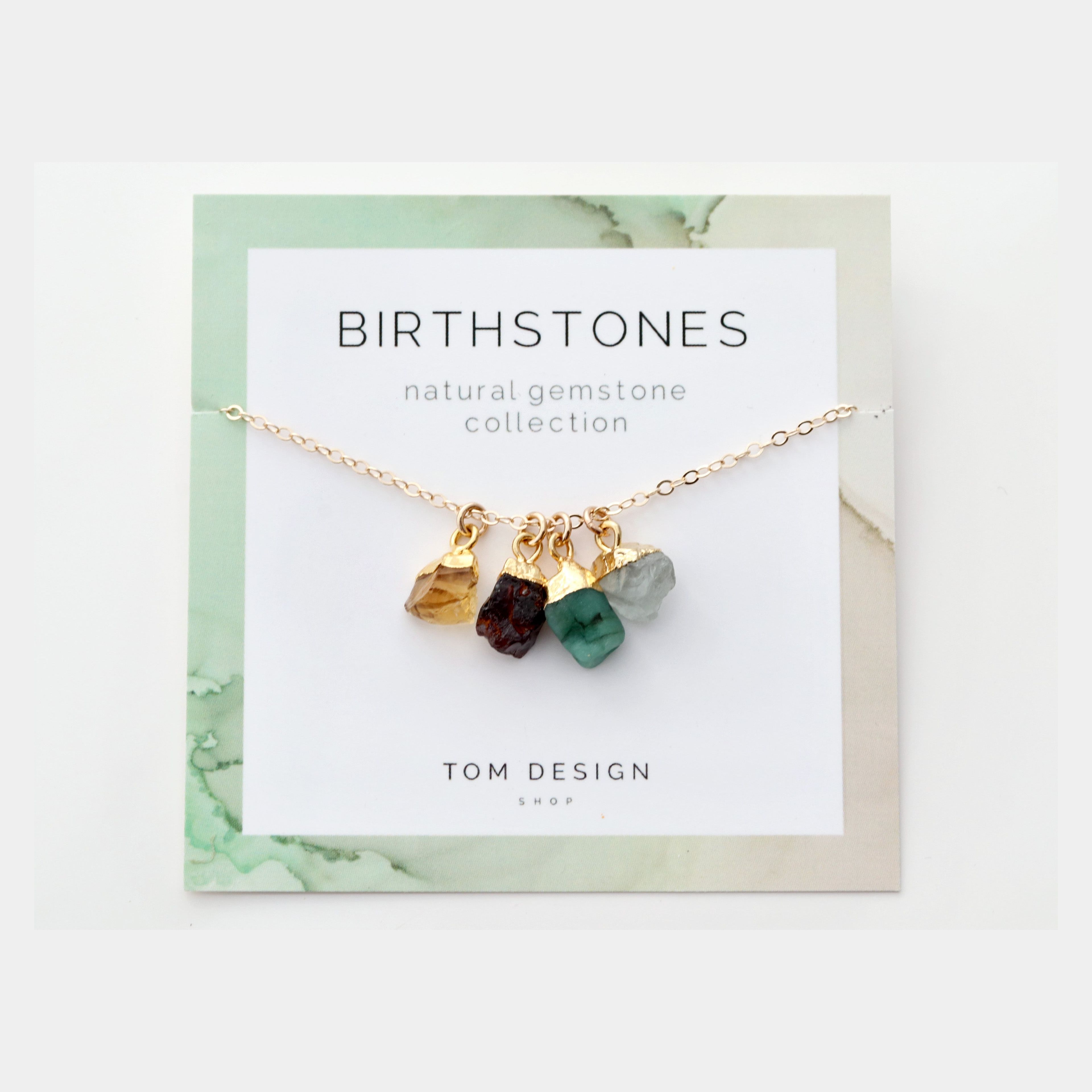 Gemstone Birthstone Necklace