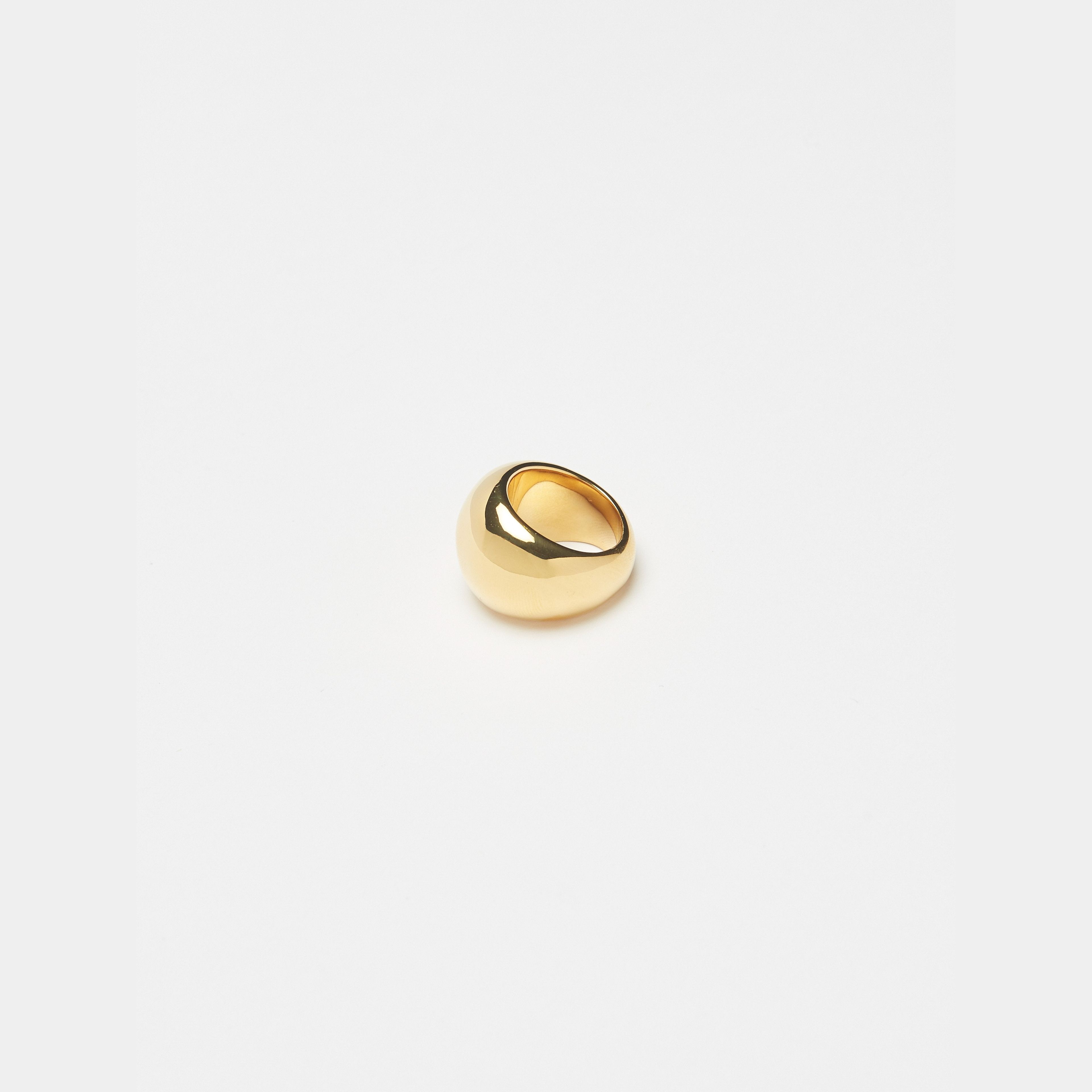 Large Gold Orb Ring