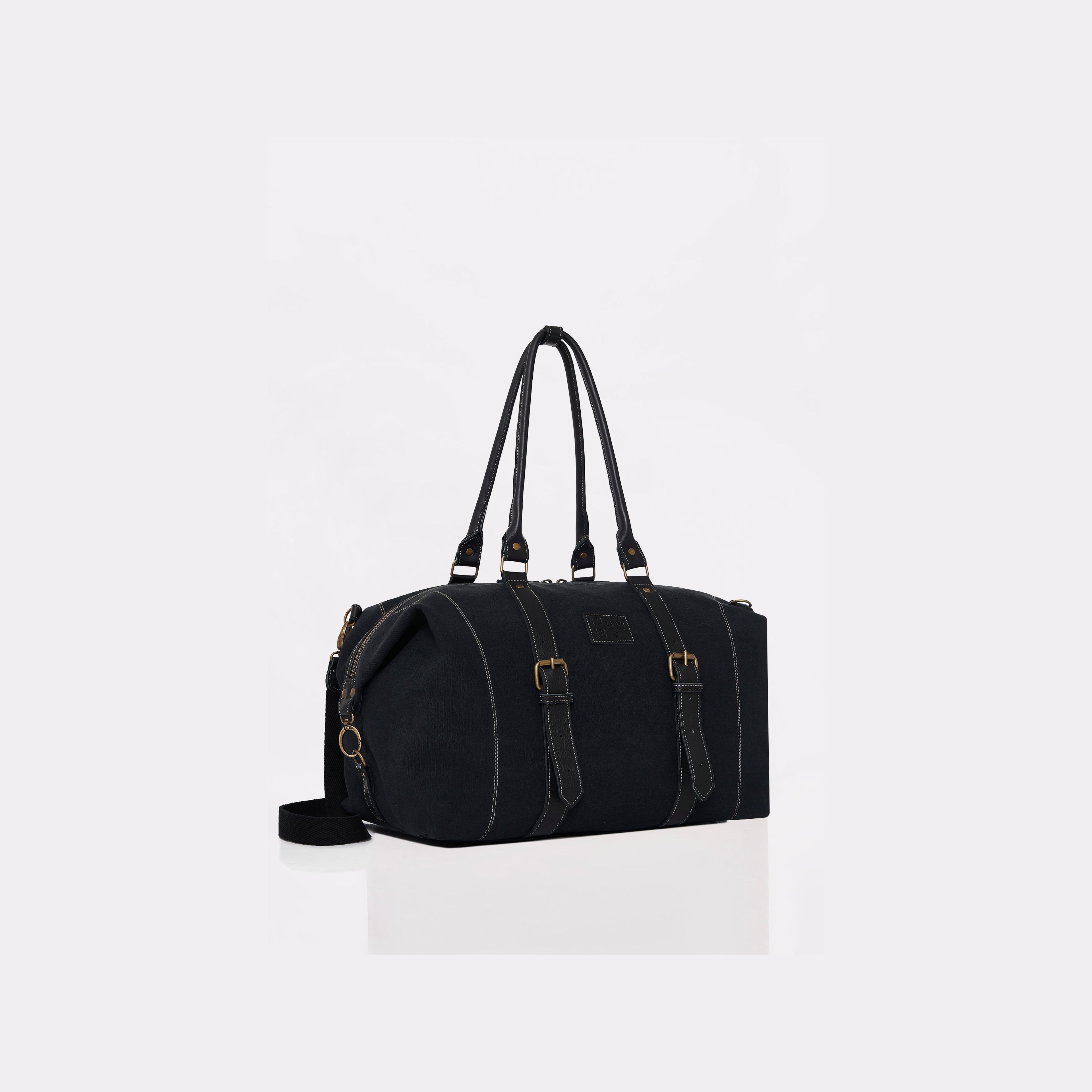 Black Canvas Duffel Bag ‘Otto’