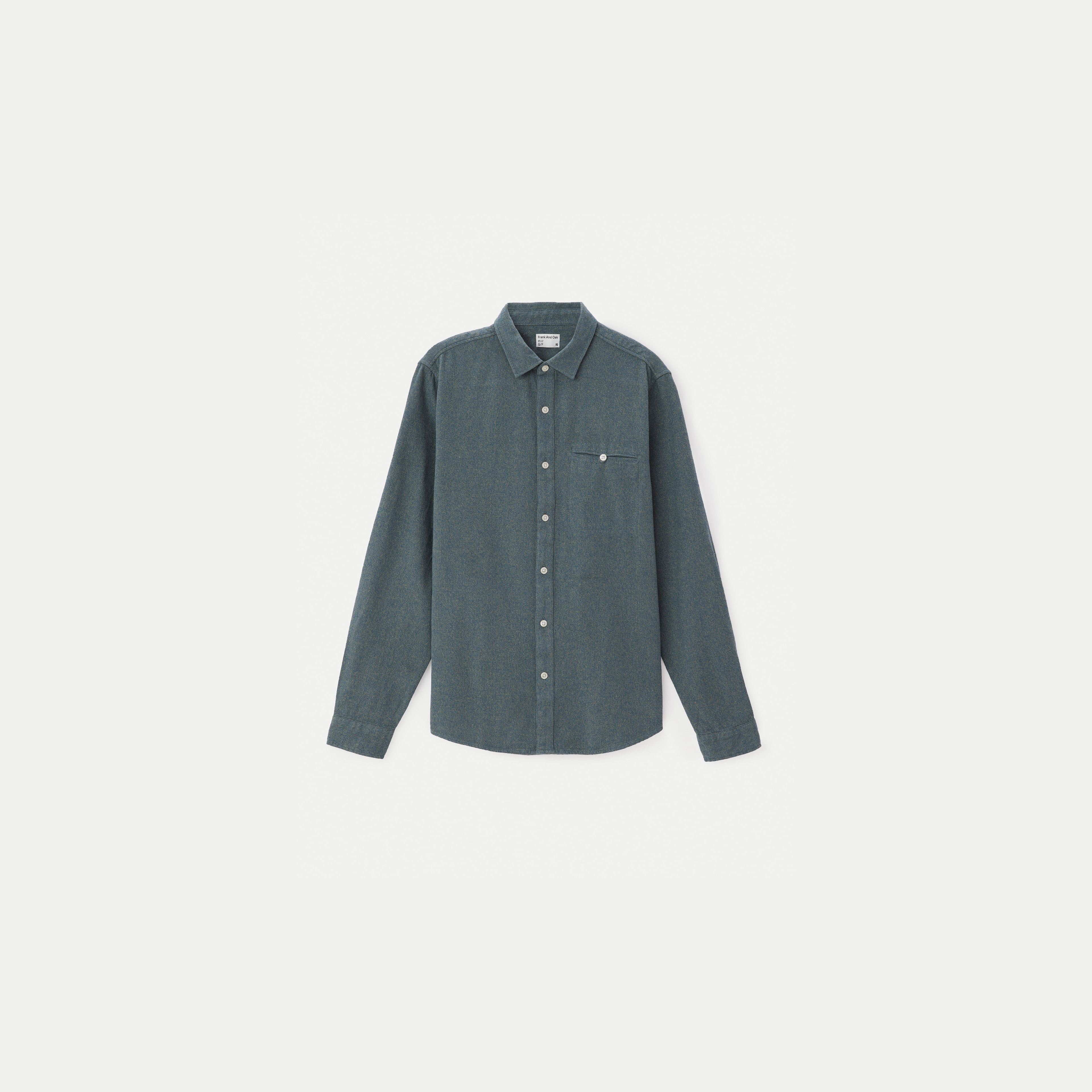 The Heathered Flannel Shirt in Agave