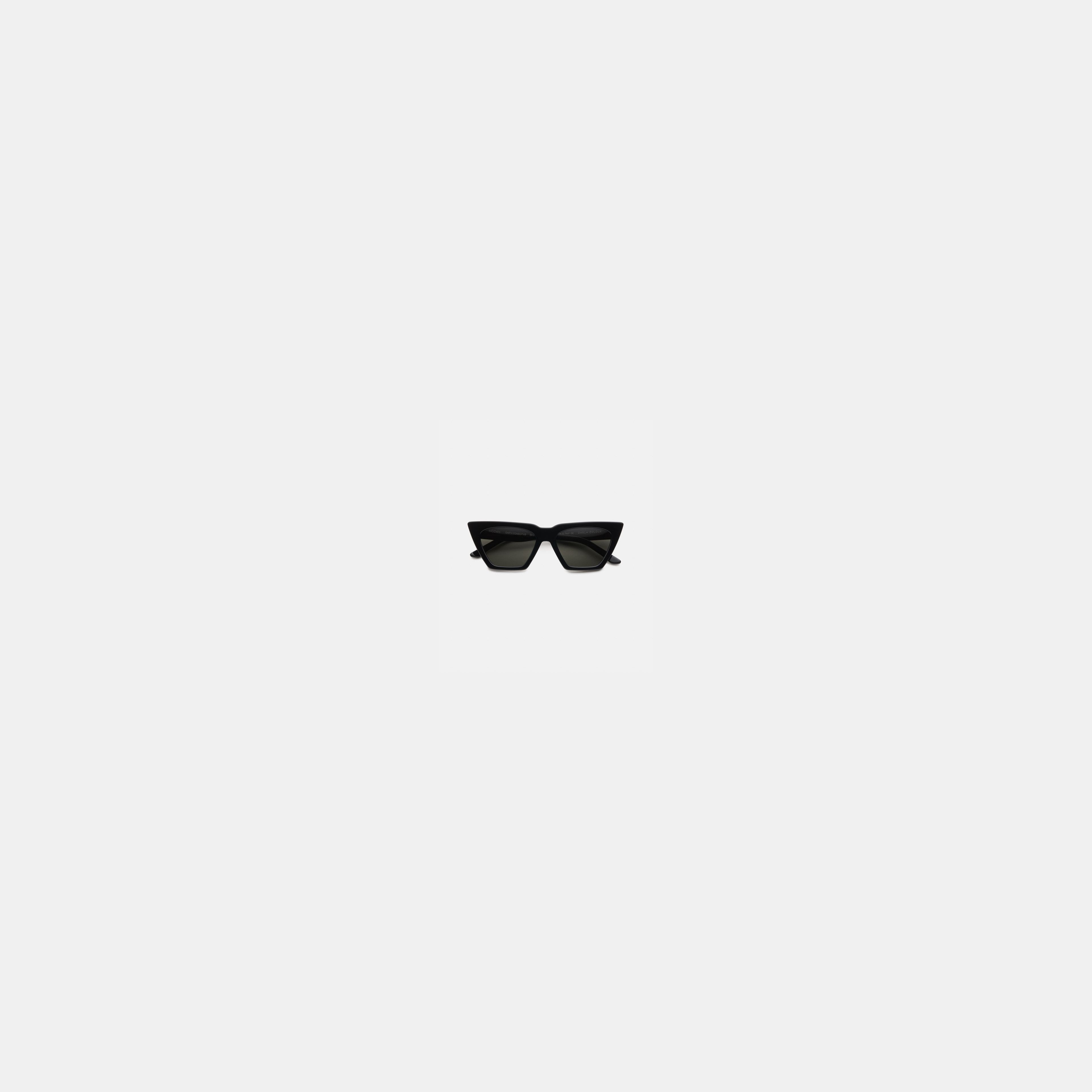 MODAN MIDNIGHT angular black cat-eye sunglasses