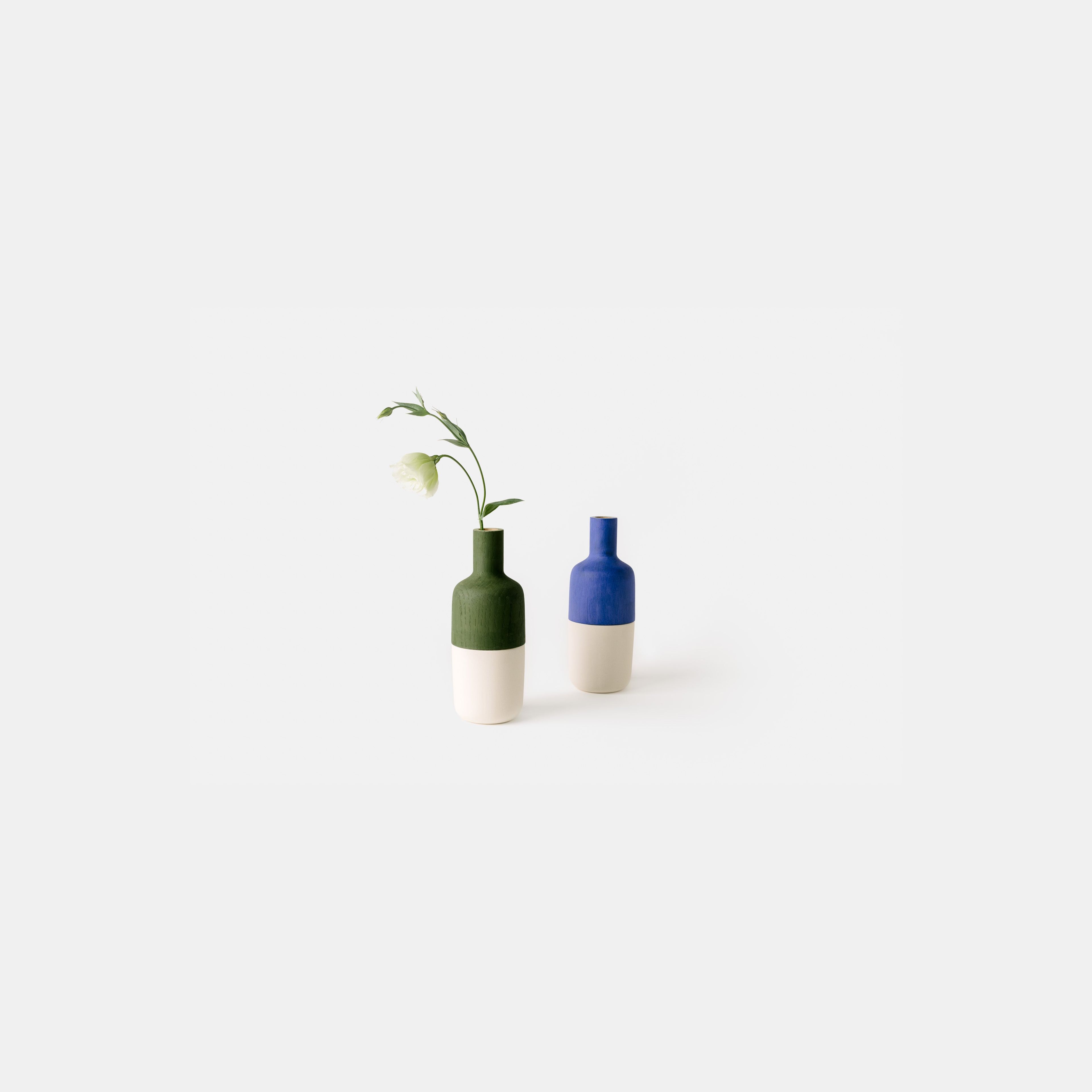 Limited Edition: Marais Vase Collection | Painted Wood & White Stoneware
