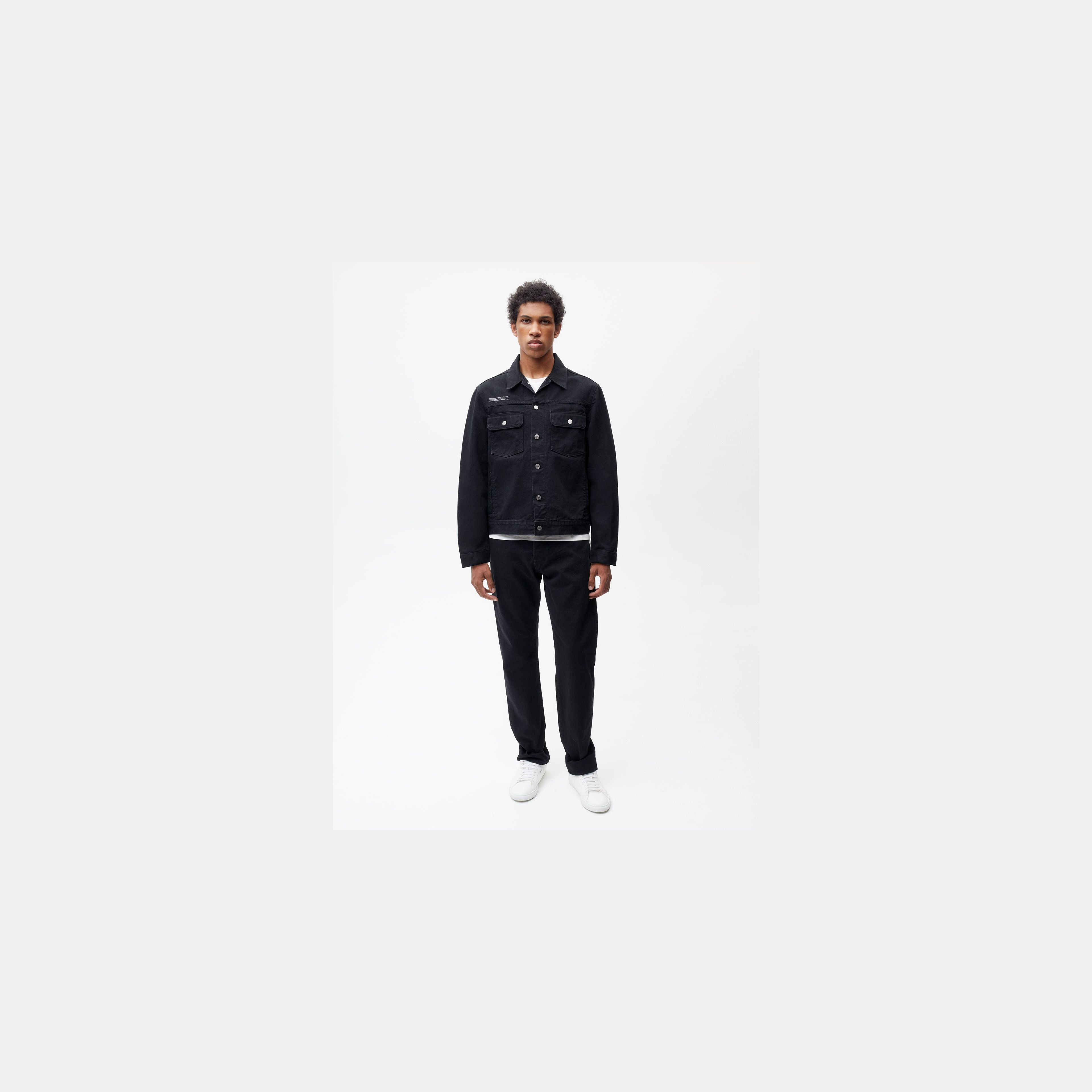 Nettle Denim Jacket—black