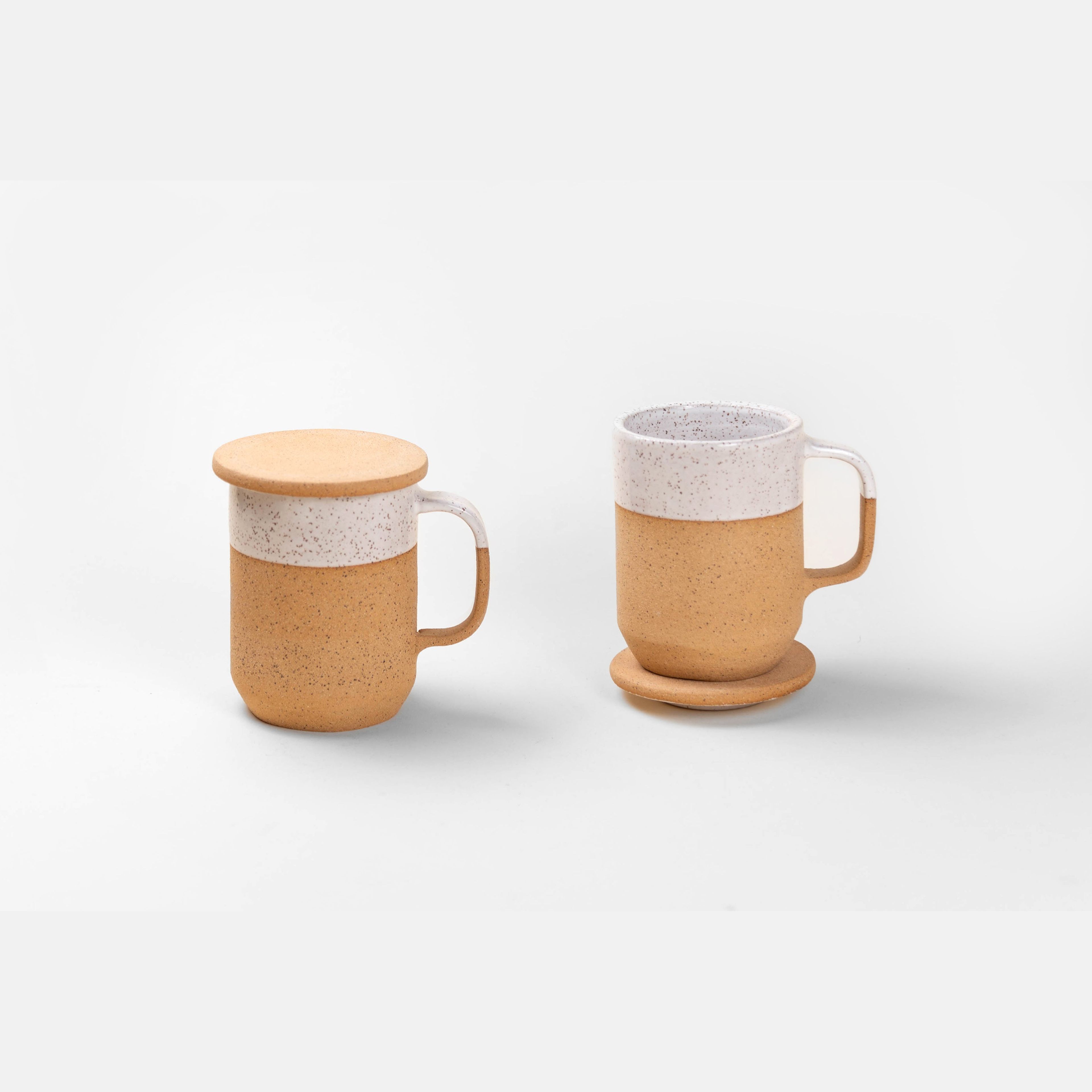 Ceramic Tea + Coffee Mug with Lid
