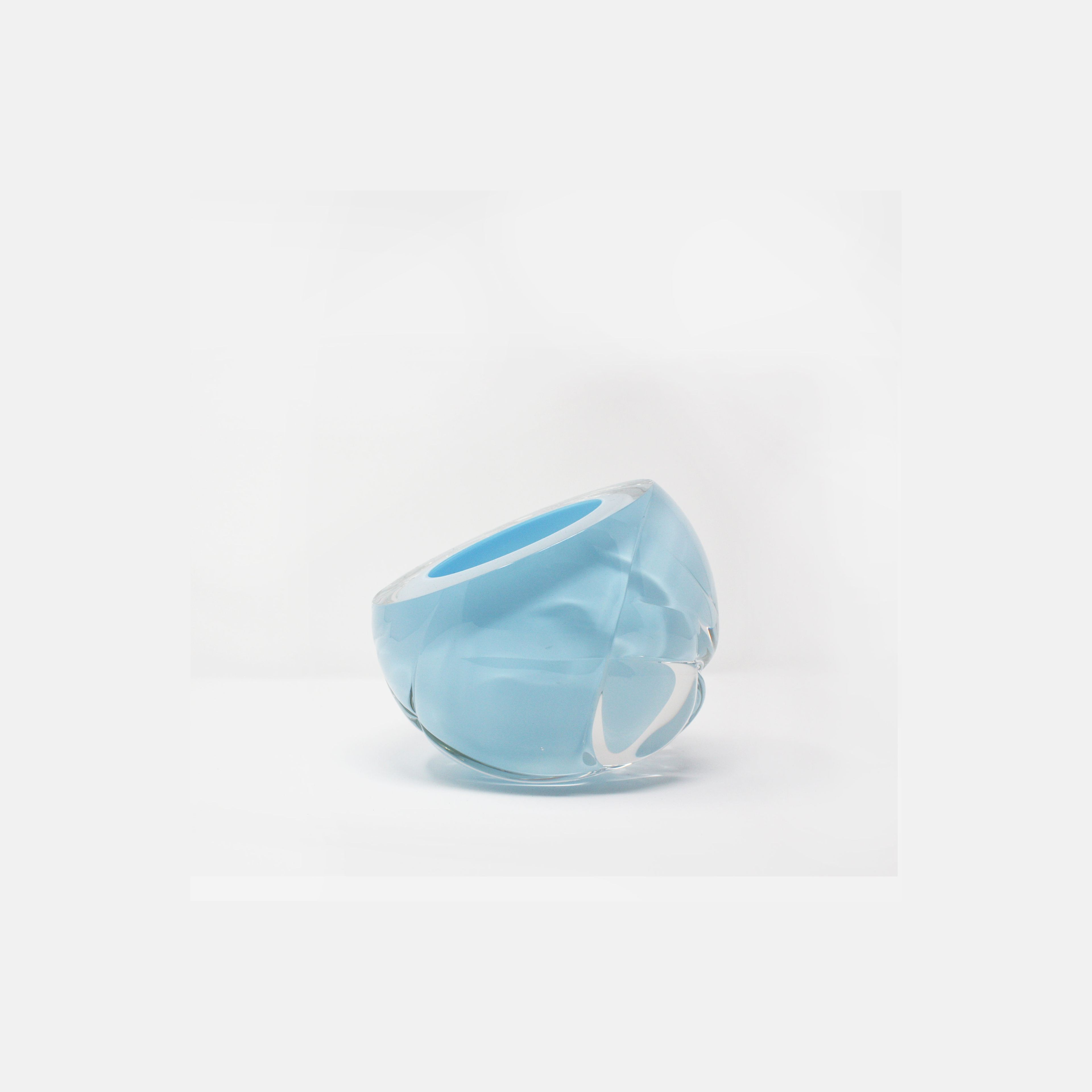 Baby Blue Cut Vase