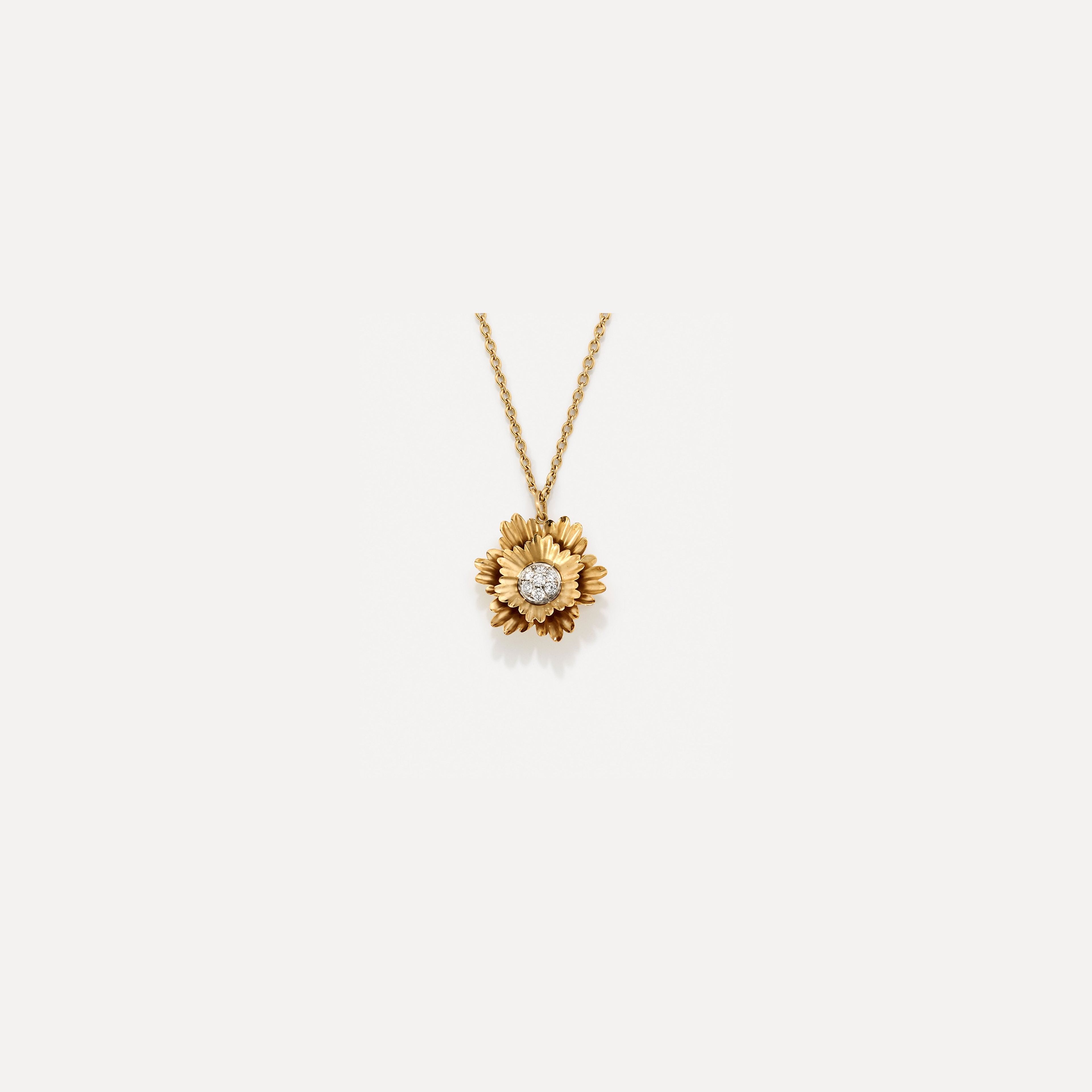 Medium Super Bloom Flower Pendant Necklace