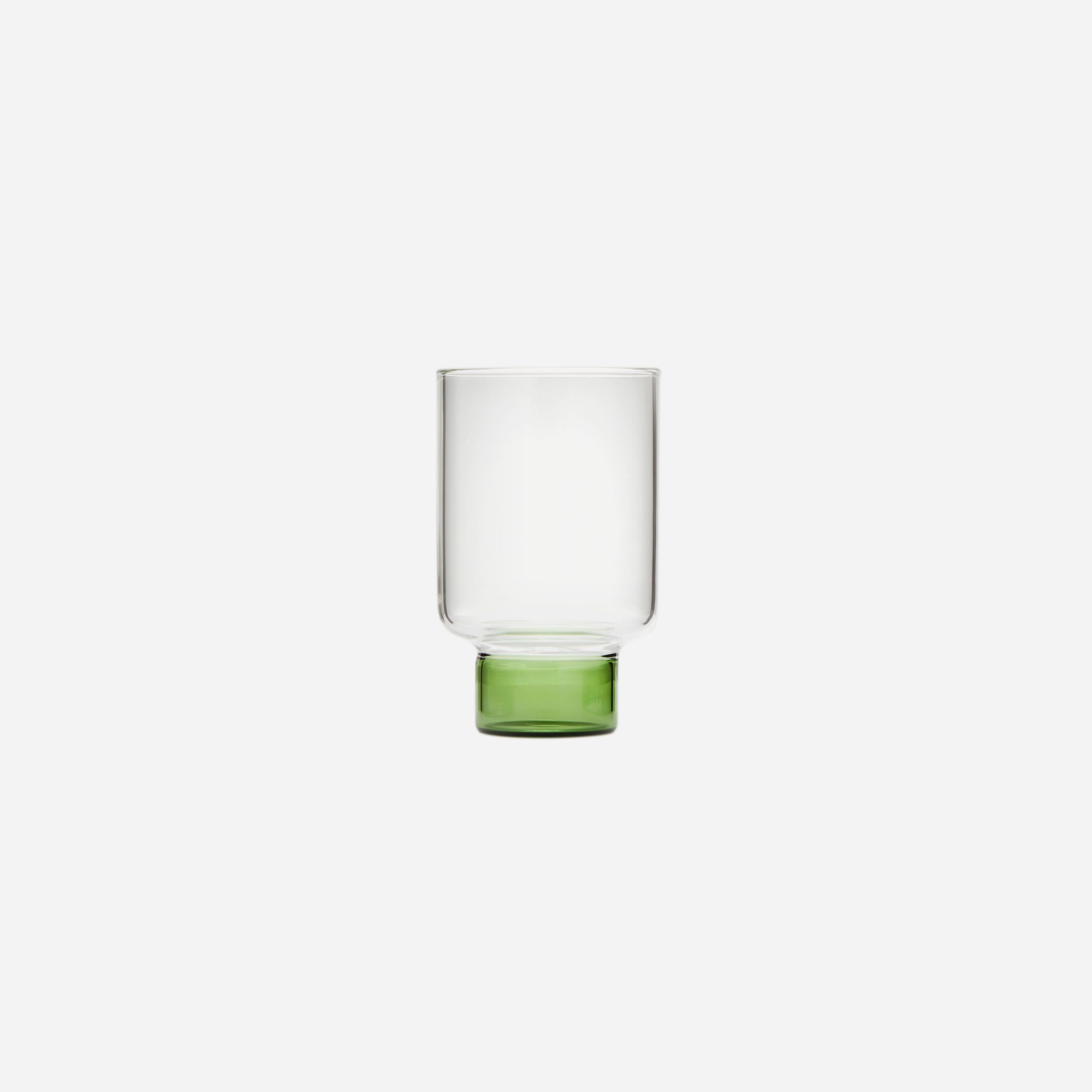 Aita Tall Handblown Glass Set - Green Base