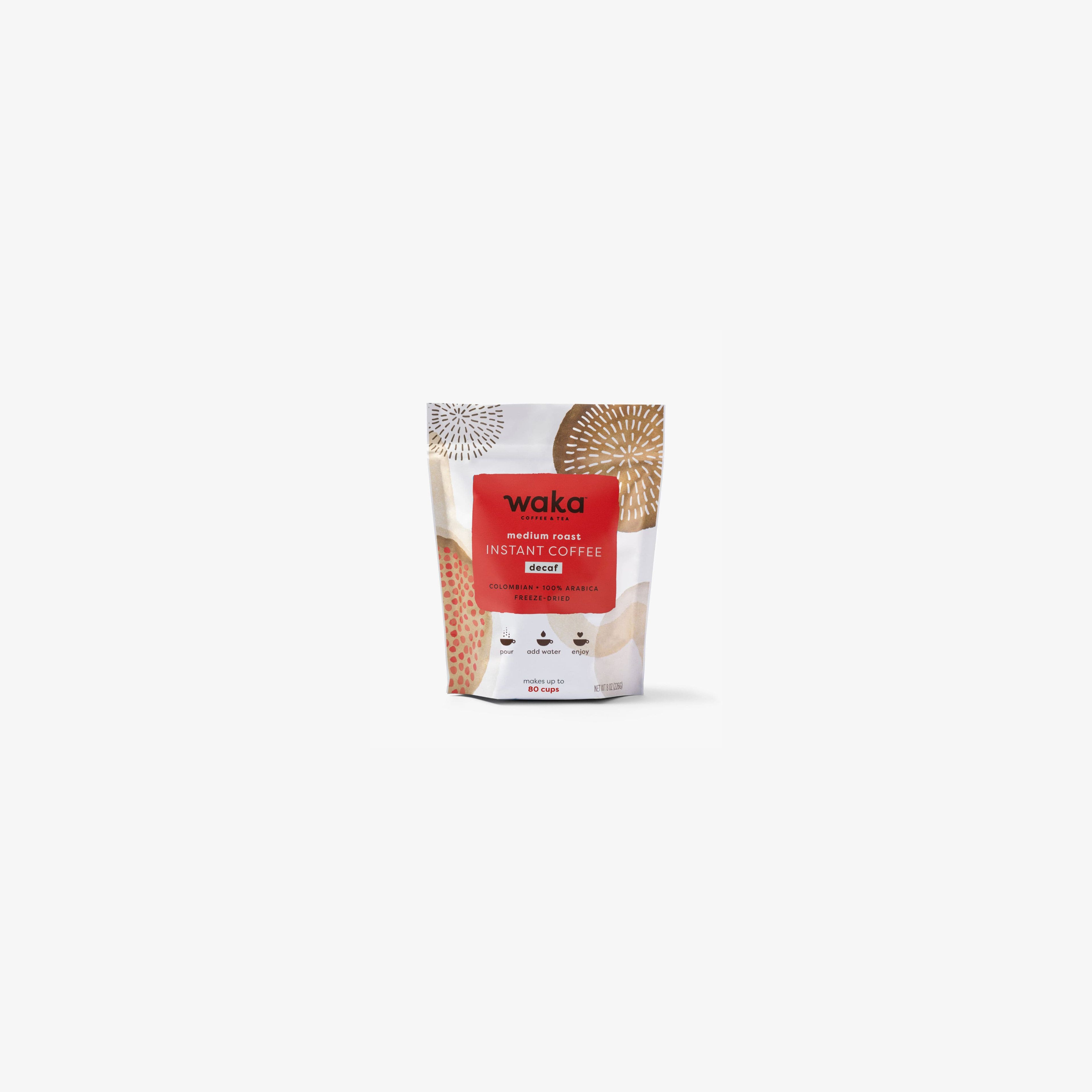 Medium Roast Decaffeinated Instant Coffee 8 oz Bag