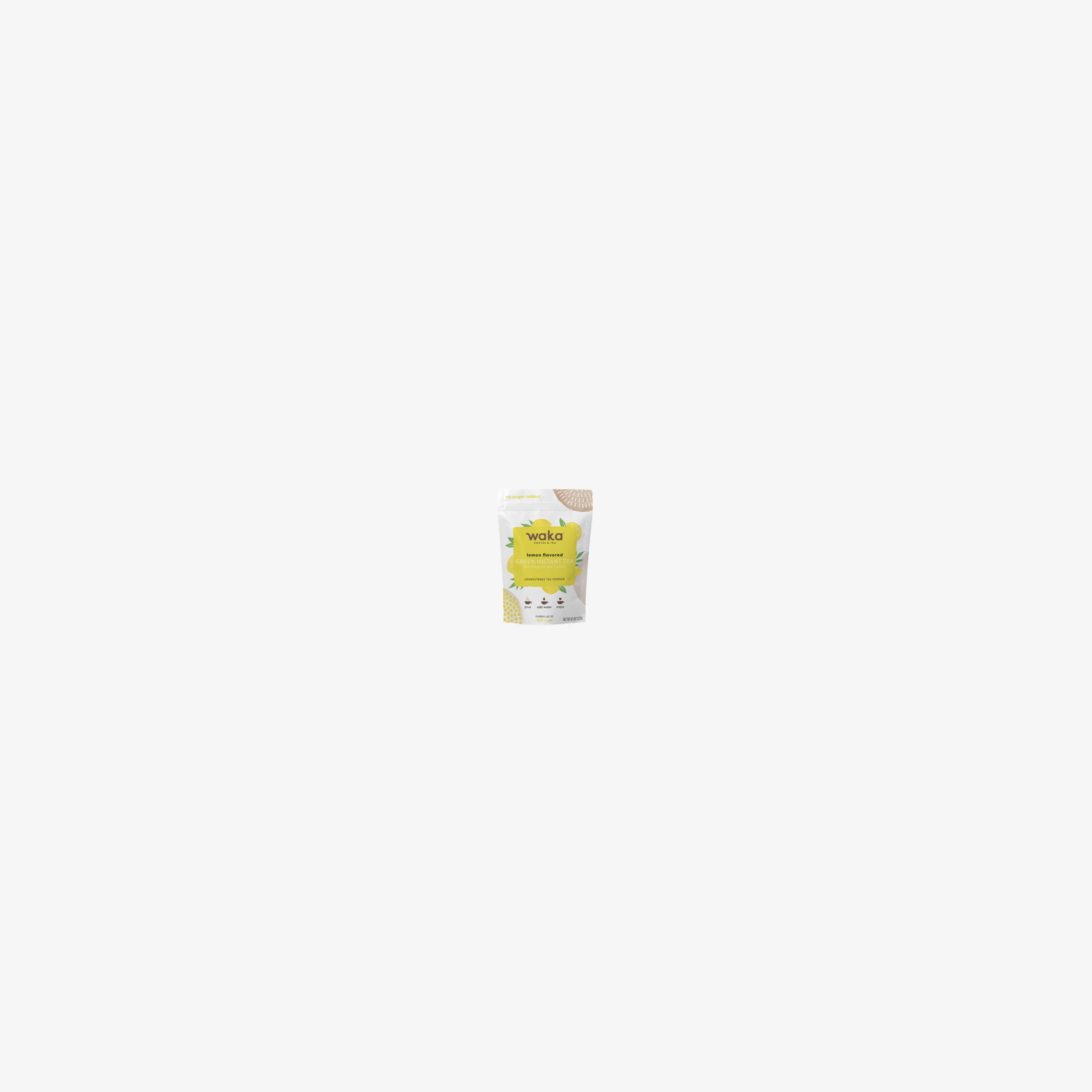 Unsweetened Lemon Flavored Green Instant Tea 4.5 oz Bag