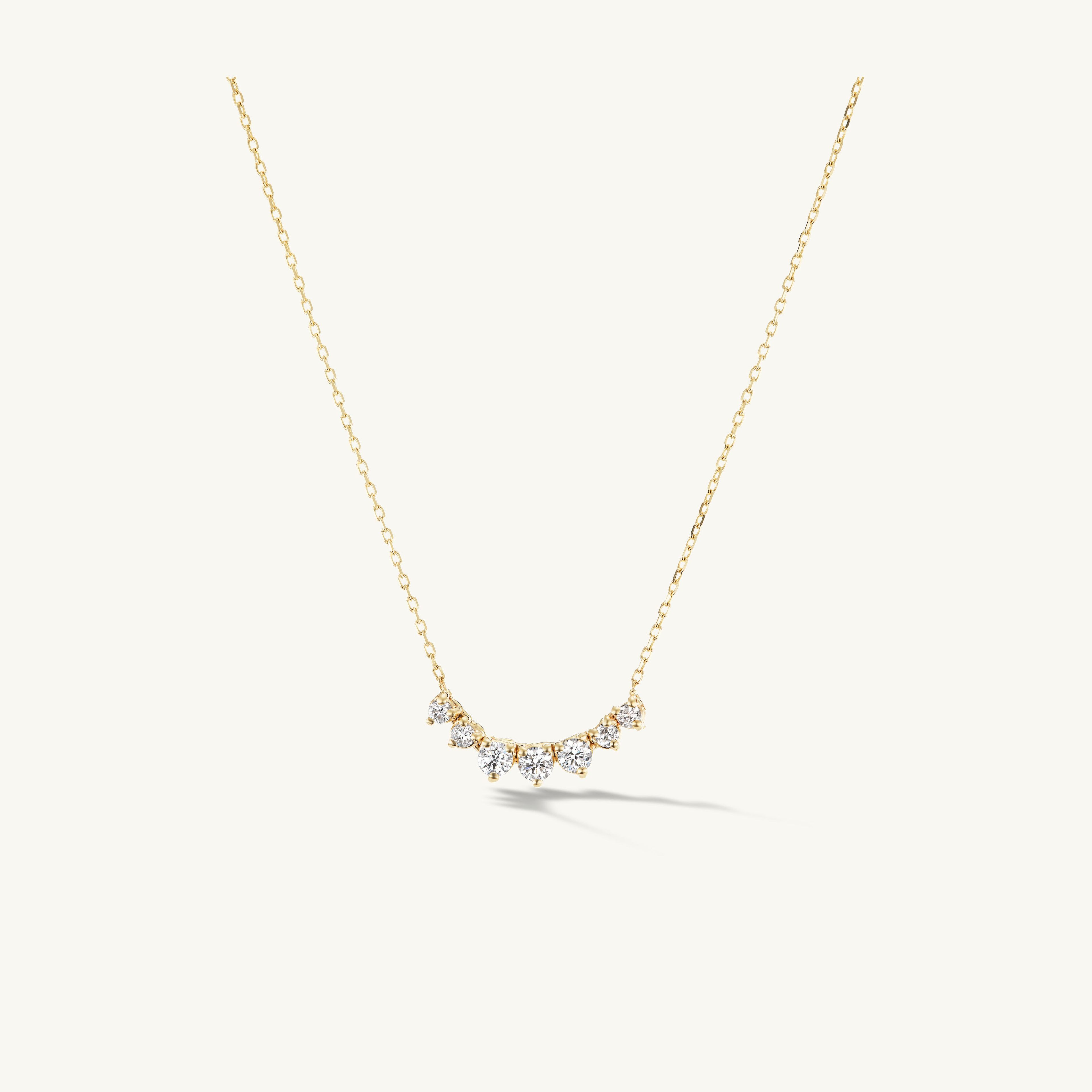 Petite Graduating Diamond Necklace