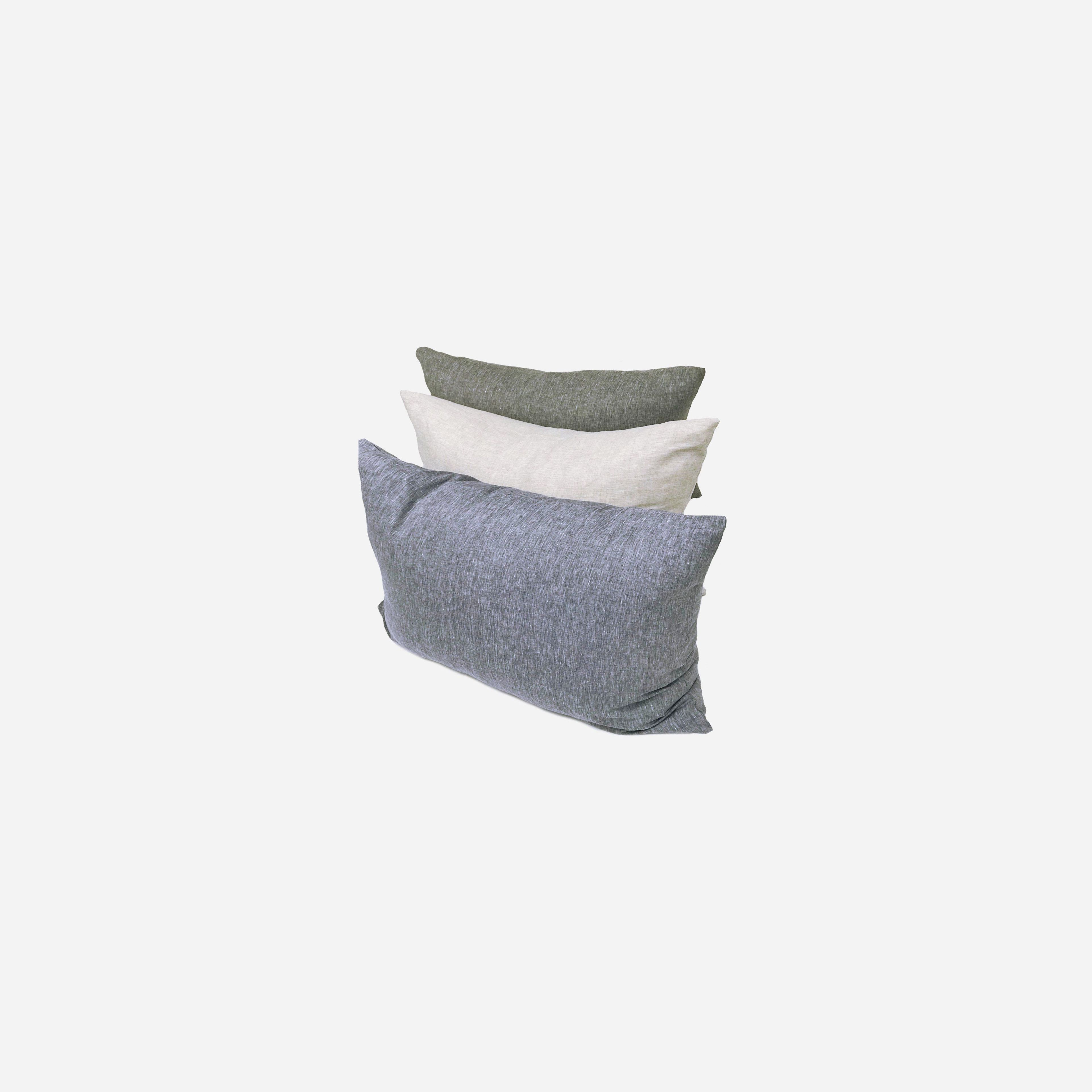 Headboard Cushion Cover in Yarn Dyed Solid Oatmeal