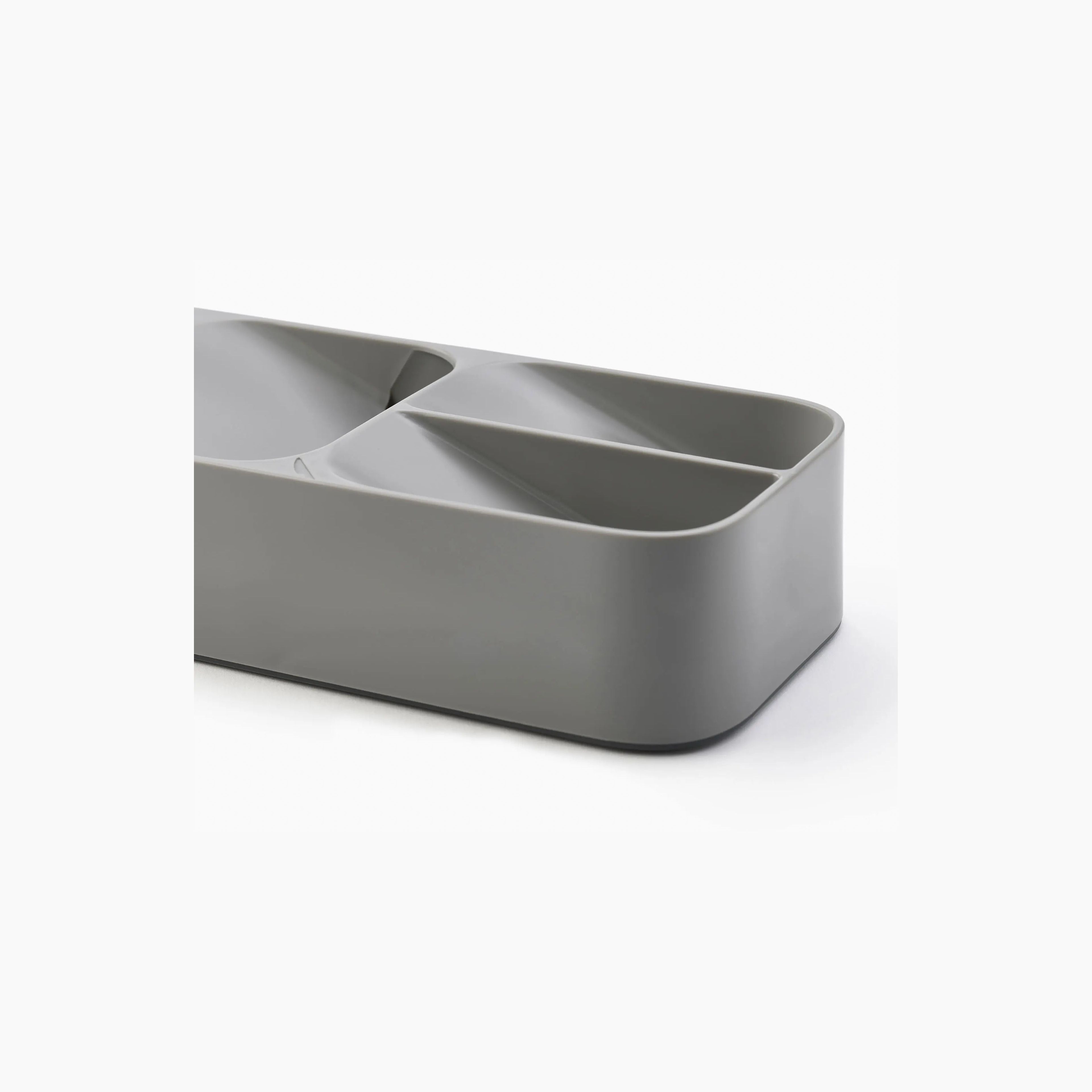 DrawerStore Gray Compact Cutlery Organizer